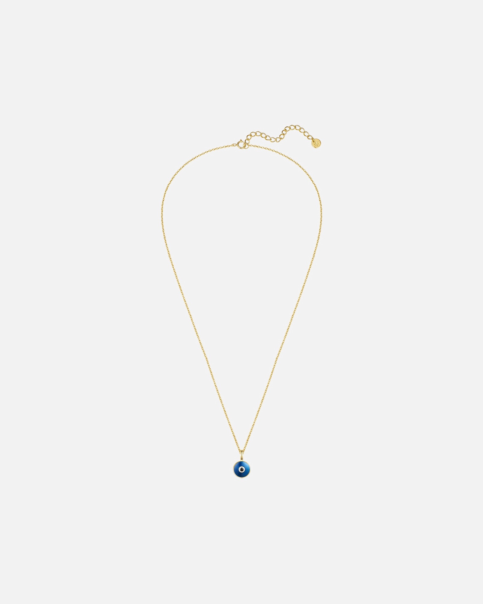 Collier pour Femme Glanzstücke München Collier Œil de Nazar en Argent Sterling en or jaune 40,0 cm Basiskette + 5,0 cm Verlängerung