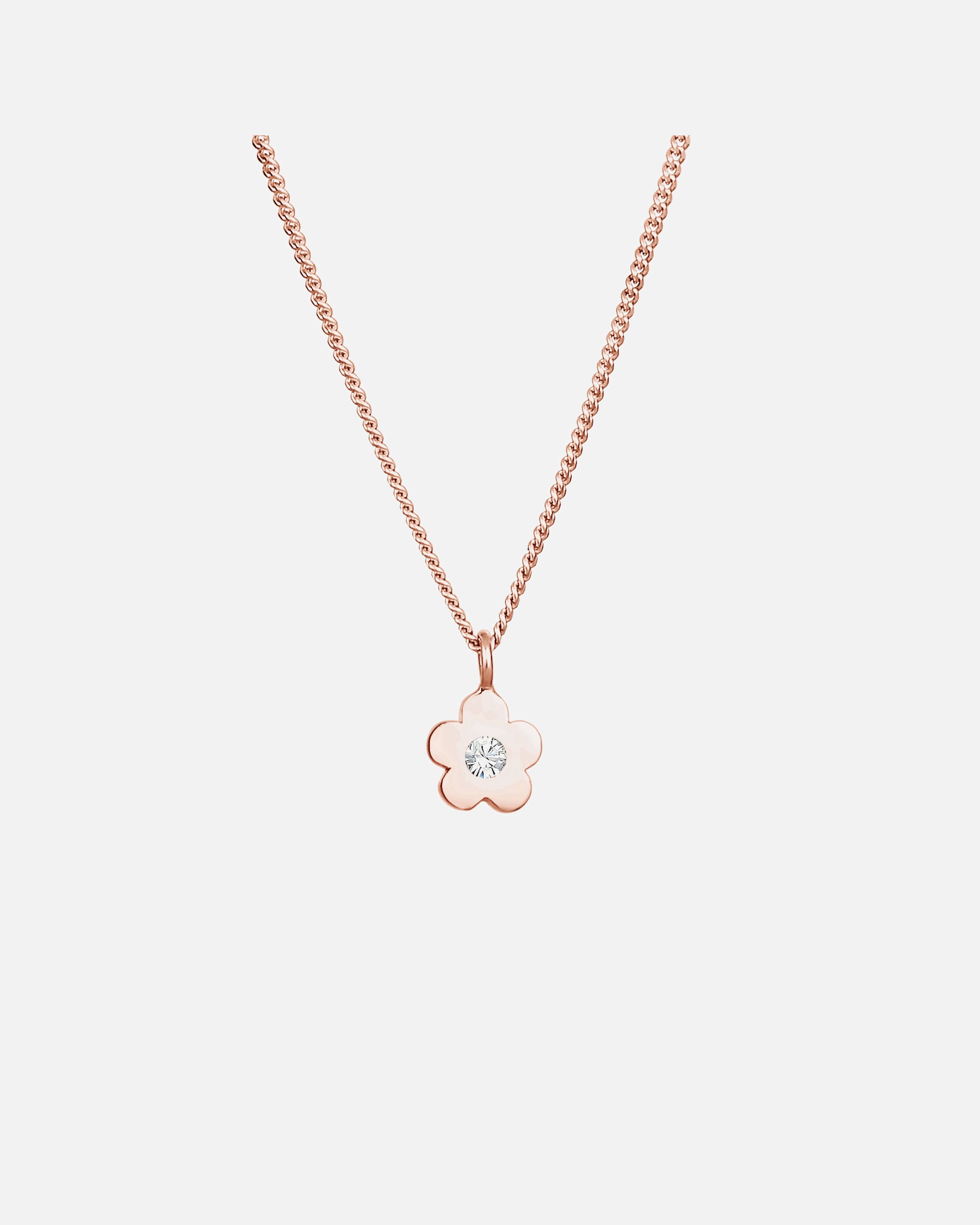Collier pour Femme Elli Enfants fleur Cristaux 925 Argent rosefarben
