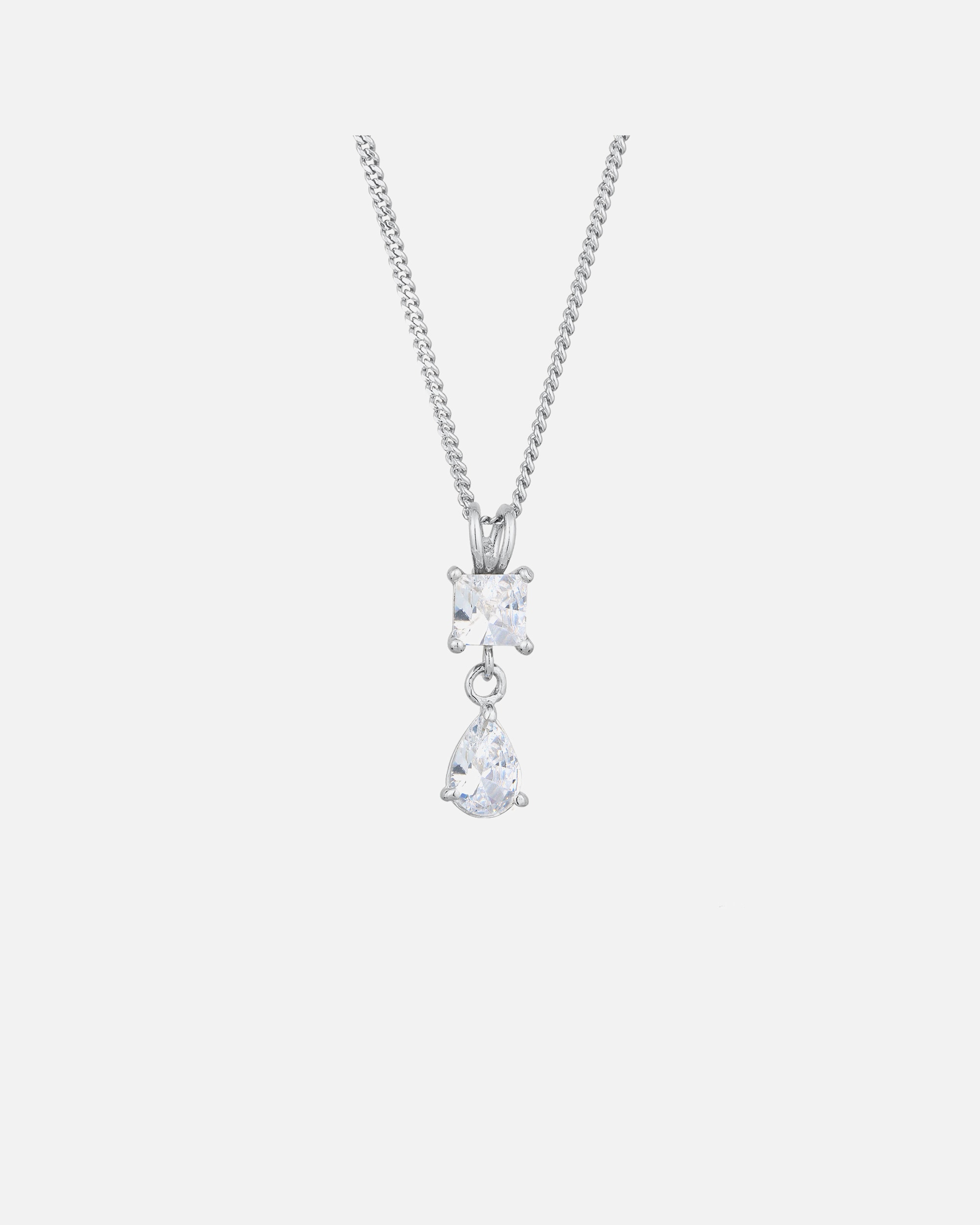 Collier pour Femme Elli Collier court avec pierre Zirconia Blanc 925 Sterling Silver silberfarben