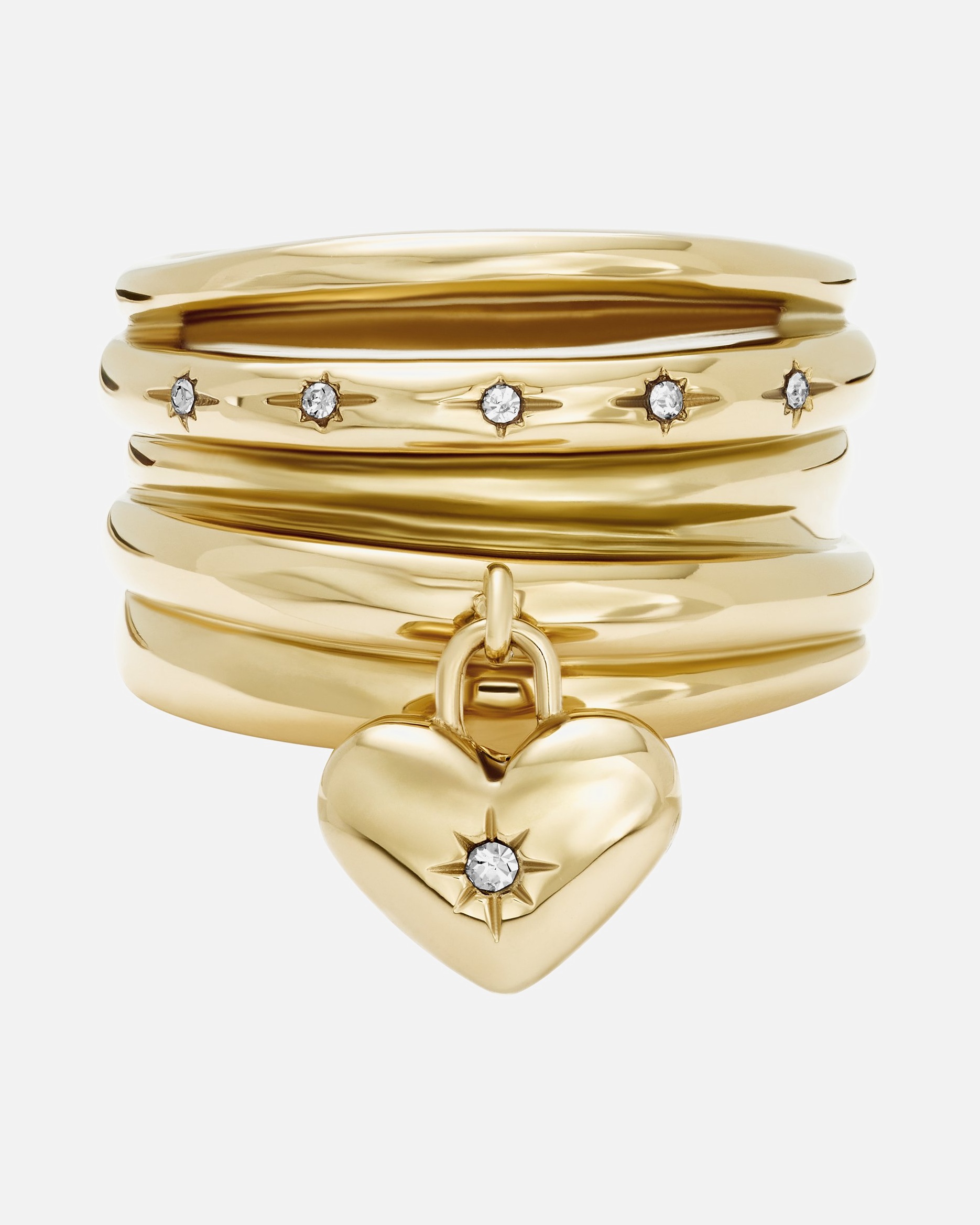 Bague pour Femme Fossil Bagues or 56