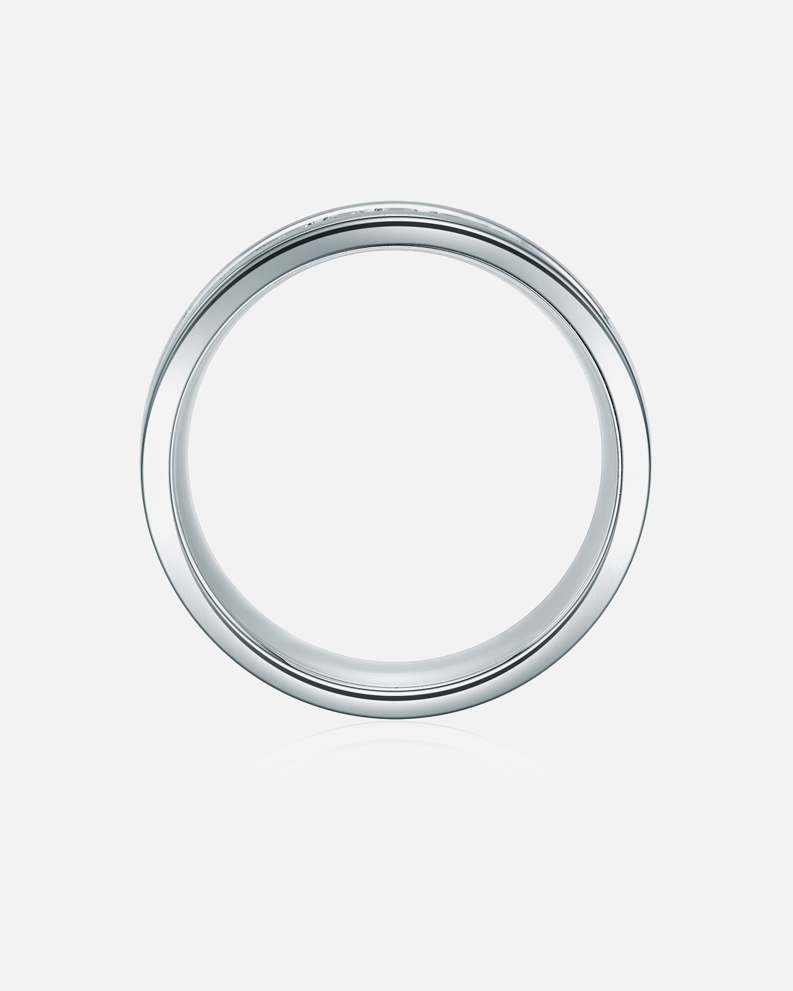 Bague pour Femme Trilani Bague en acier inoxydé Acier inoxydable Oxyde de zirconium (CZ) en Argent 50