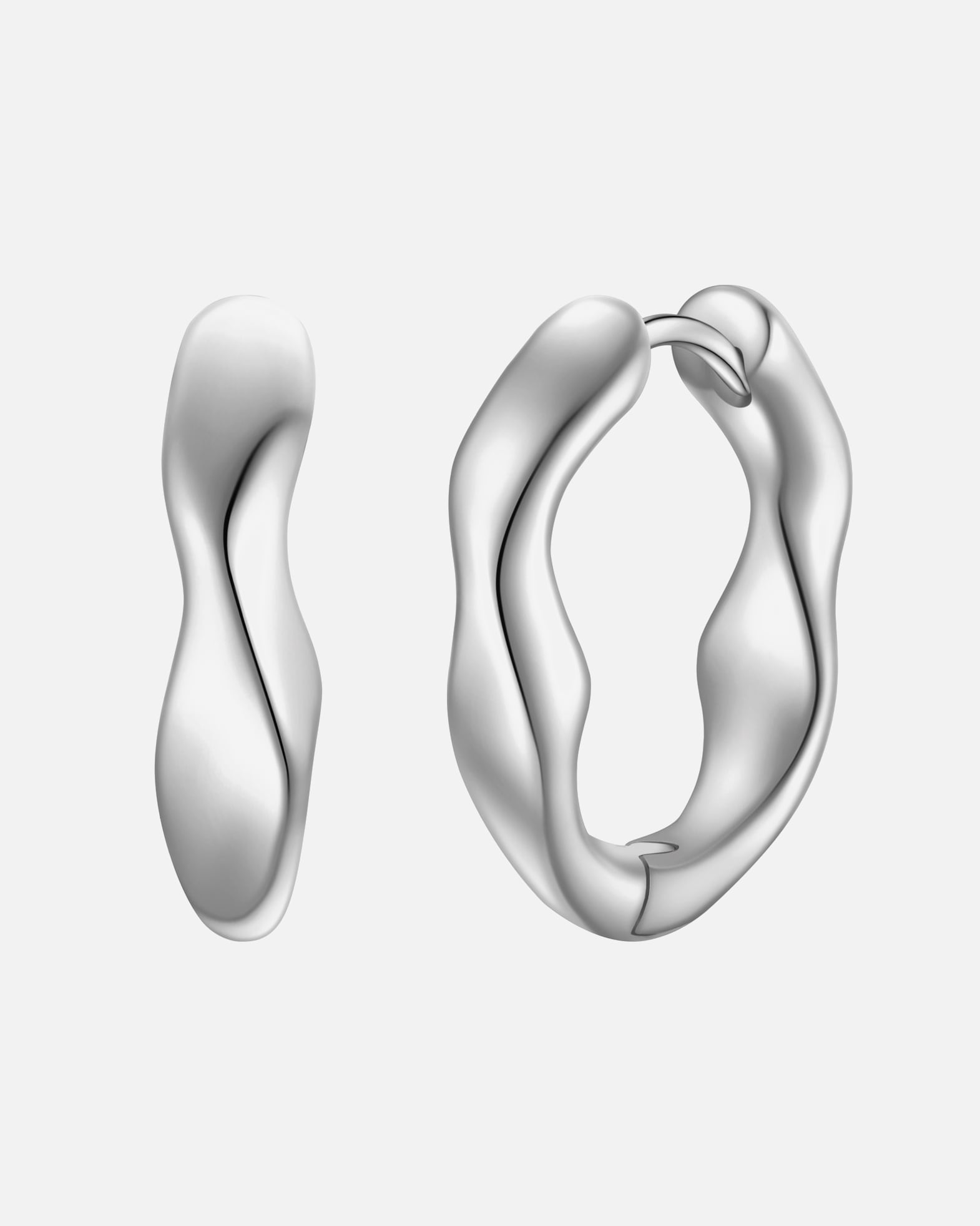 Créoles pour Femme Glanzstücke München Créoles en argent sterling en argent 17,2 mm
