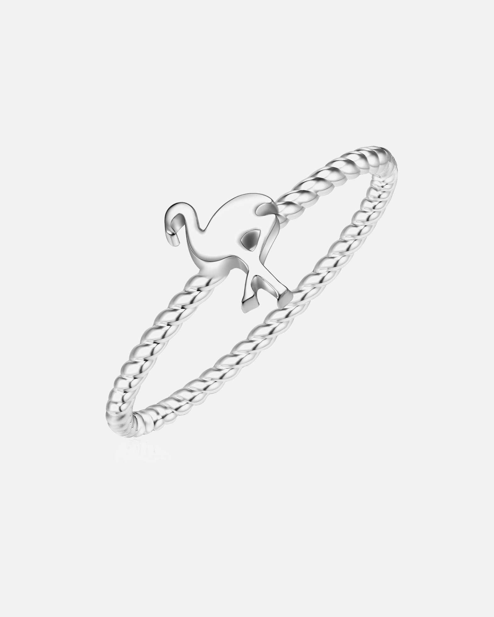 Bague pour Femme Glanzstücke München Bague en argent Flamant rose Argent sterling en Argent 52