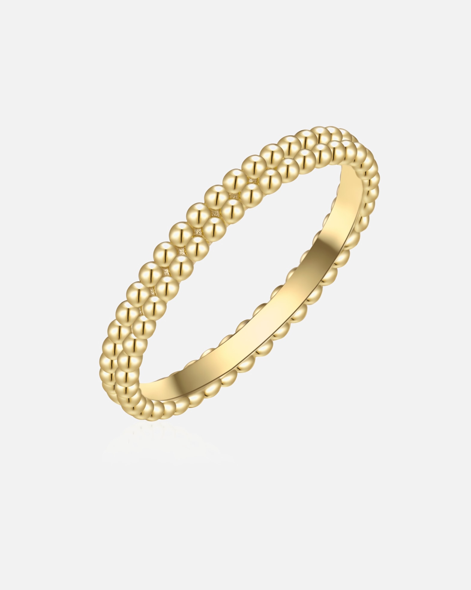 Bague pour Femme Glanzstücke München Bague en Argent Sterling en or jaune 56