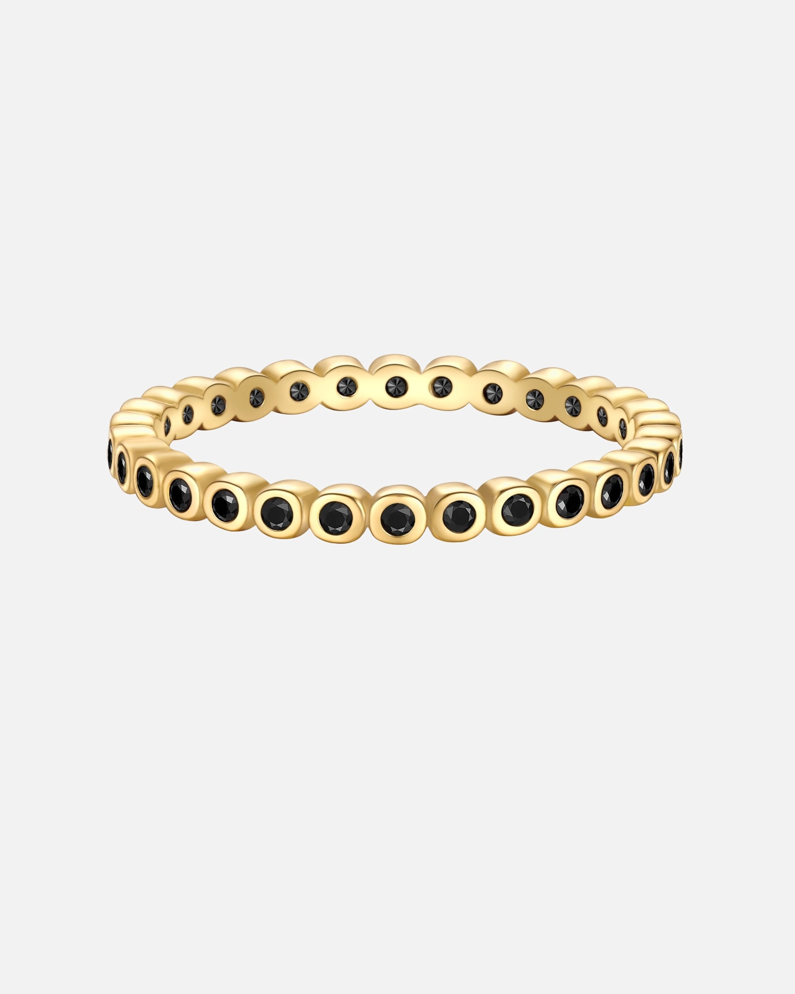 Bague pour Femme Glanzstücke München Bague en Argent Sterling en or jaune avec Zirconium 50