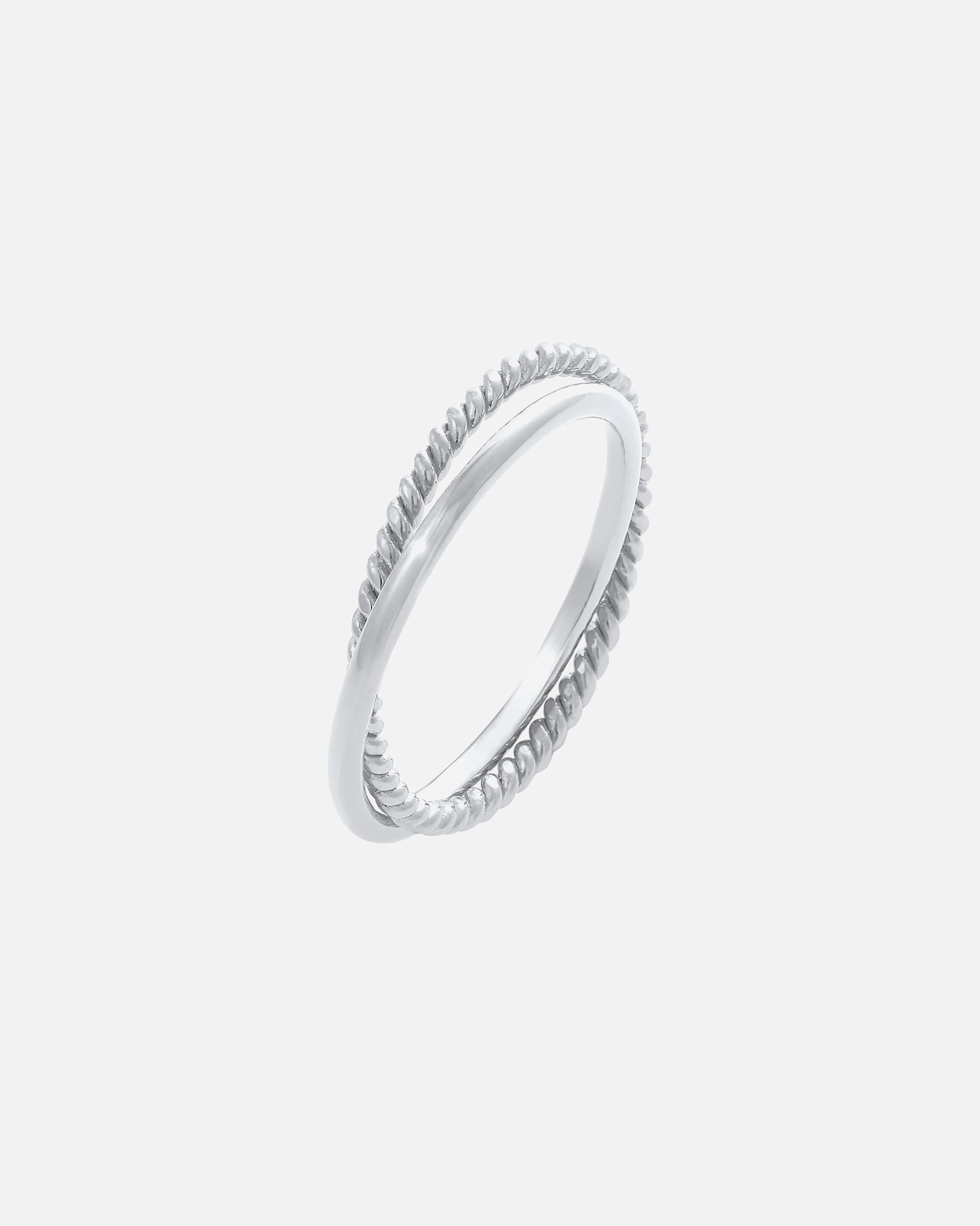 Bague pour Femme Elli Bague à enrouler classique finement torsadée 925 Argent 56