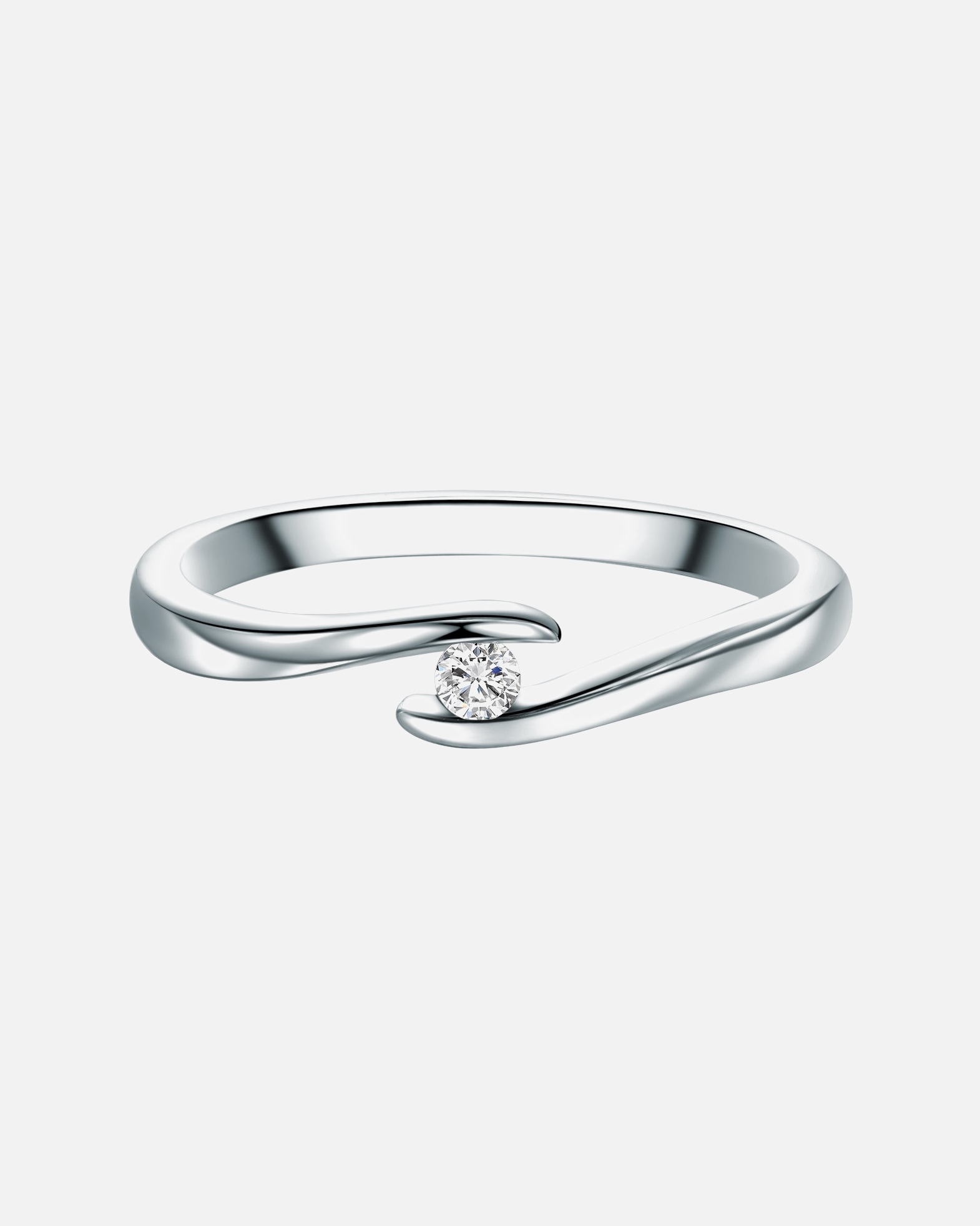 Bague pour Femme Trilani Bague en Argent sterling en Argent 58
