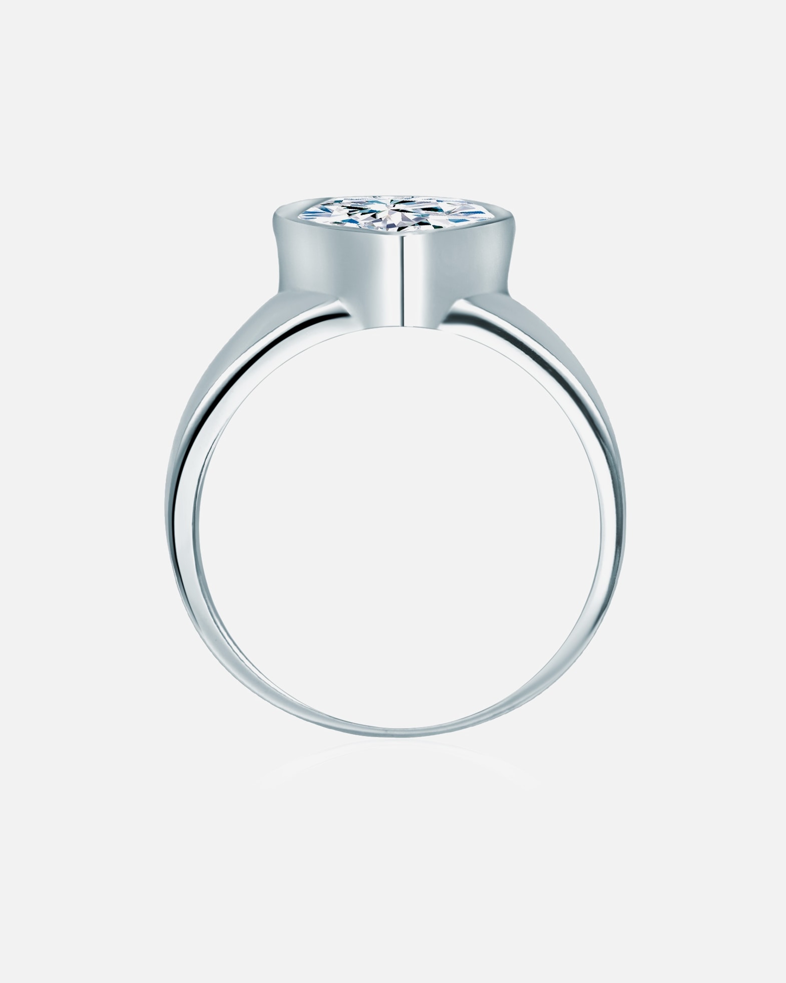 Bague pour Femme Rafaela Donata Bague en argent Coeur Argent sterling Oxyde de zirconium (CZ) en Argent 58