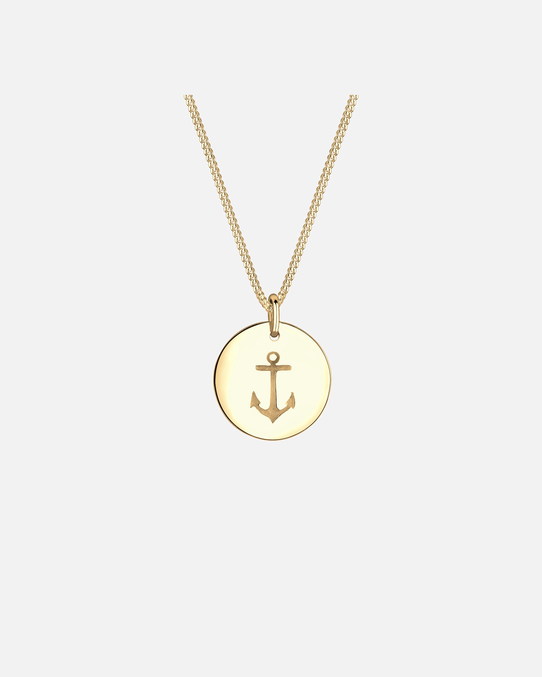 Collier pour Femme Elli Femme Pendentif d'Ancre een Argent Sterling 925 goldfarben