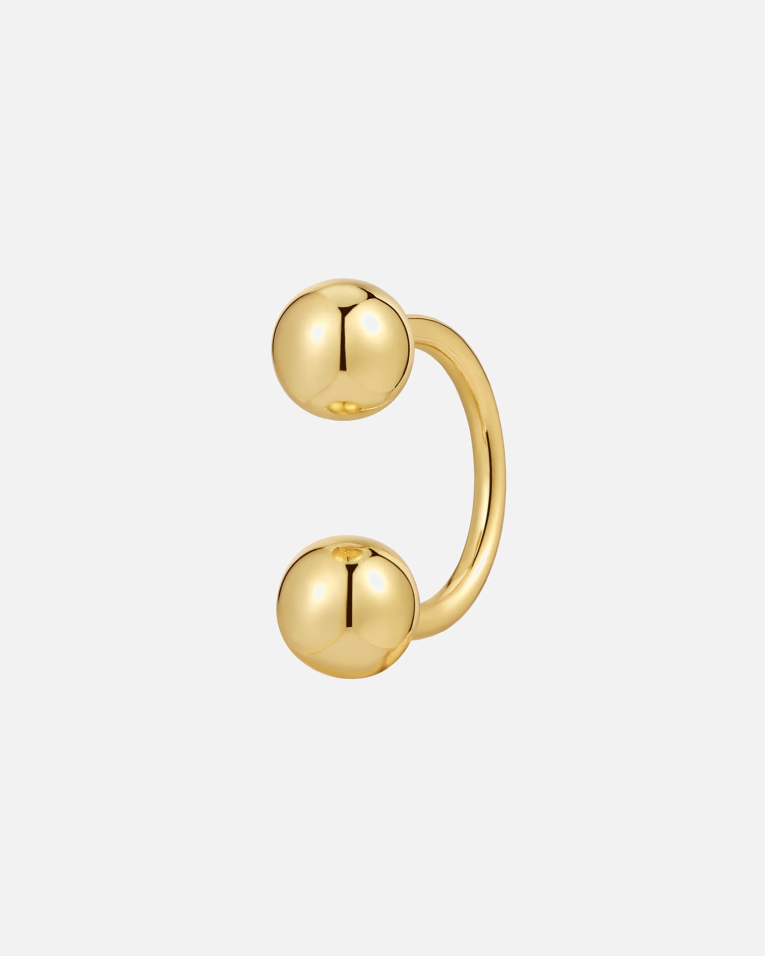 Boucles d'oreilles pour Femme Glanzstücke München Boucles d´oreilles en Argent sterling en Or jaune 14,4 mm