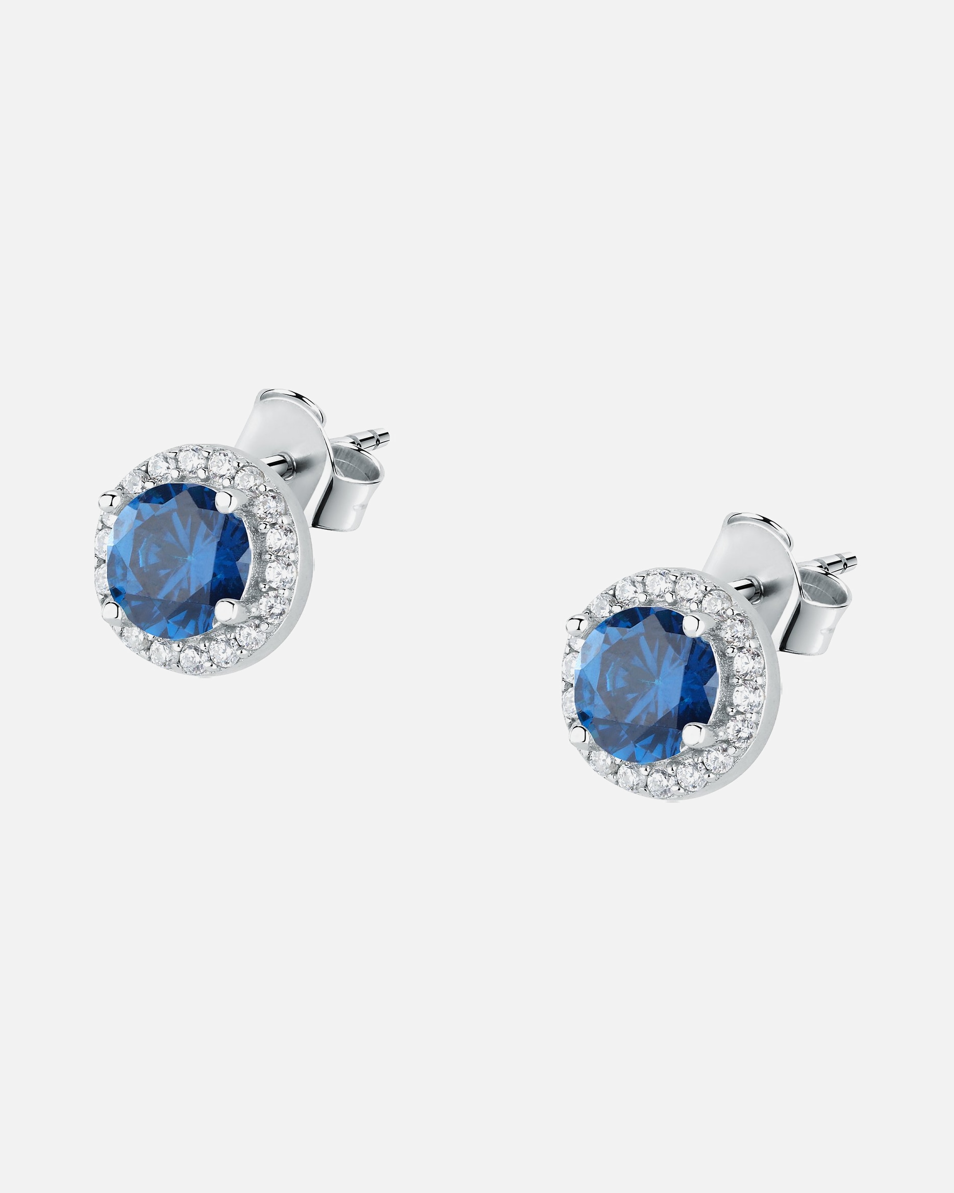Boucles d'oreilles pour Femme La Petite Story Default Brand Line Boucles d'oreilles bleu, argent