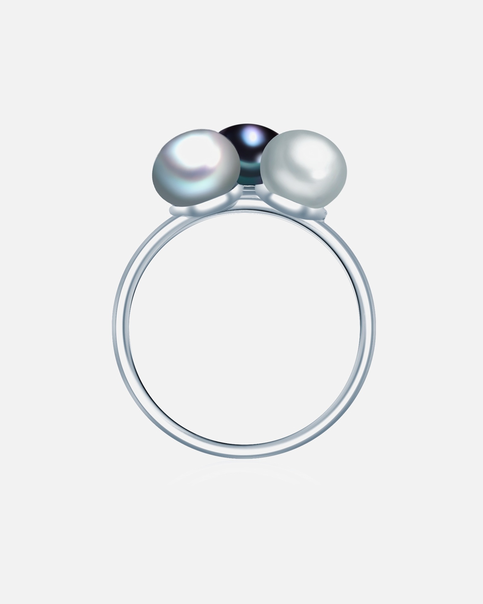 Bague pour Femme Valero Pearls Bague Argent sterling Perle de culture d'eau douce en Argent 64