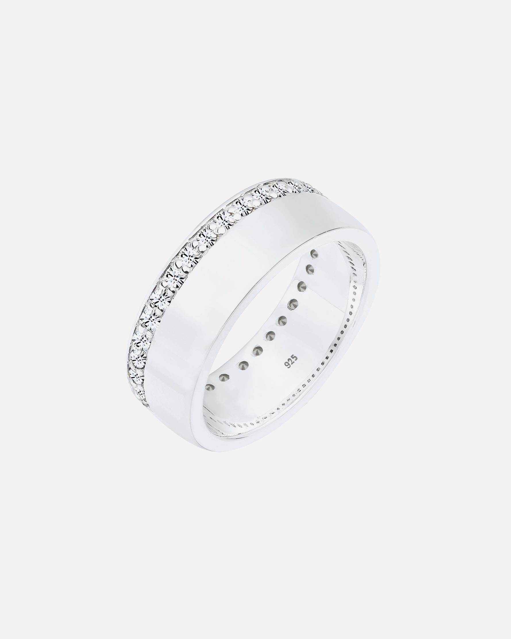 Bague pour Femme Elli pour dames avec cristaux étincelants en argent 925 Sterling 58