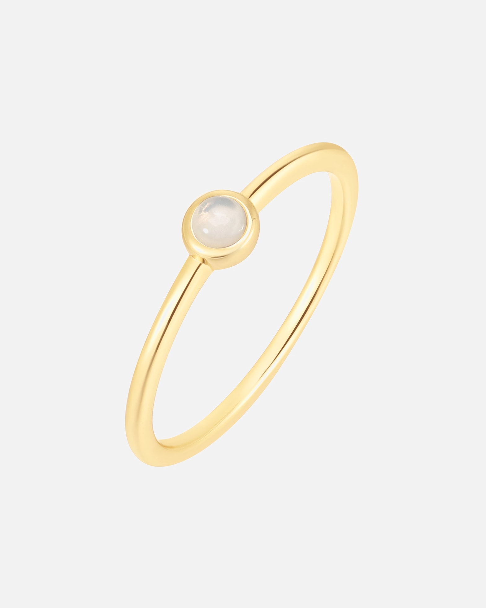 Bague pour Femme Glanzstücke München Bague en Argent sterling en Or jaune 48