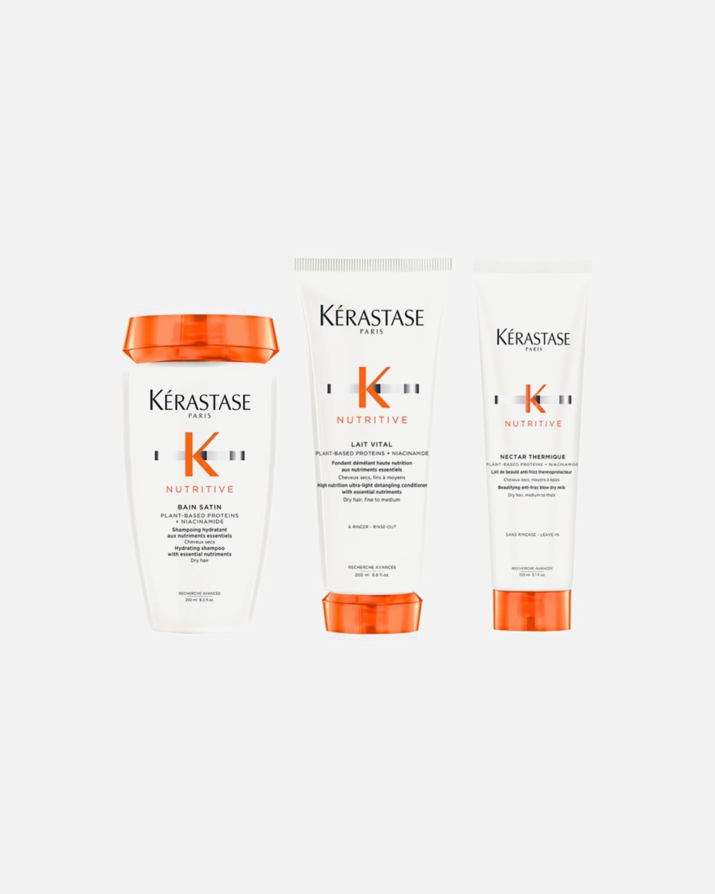 Coffret soin cheveux pour Femme Kérastase Nutritive Coffret Nectar (Bain Satin/ Fondant/ Nectar Thermique) 1 pièce
