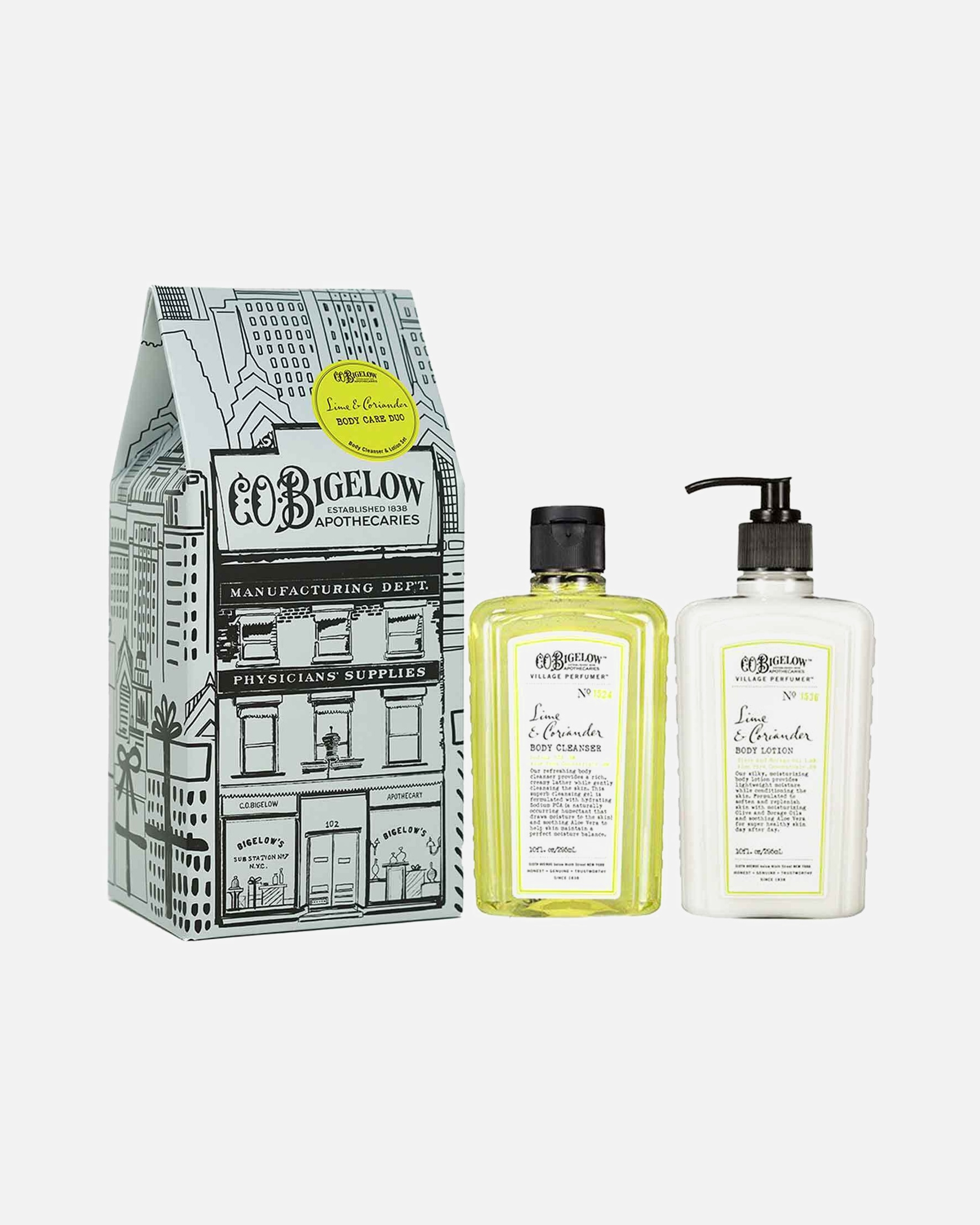 Coffret soin corps pour Unisexe C.O. Bigelow Body Care Duo Apothecary Box Lime Coriander
