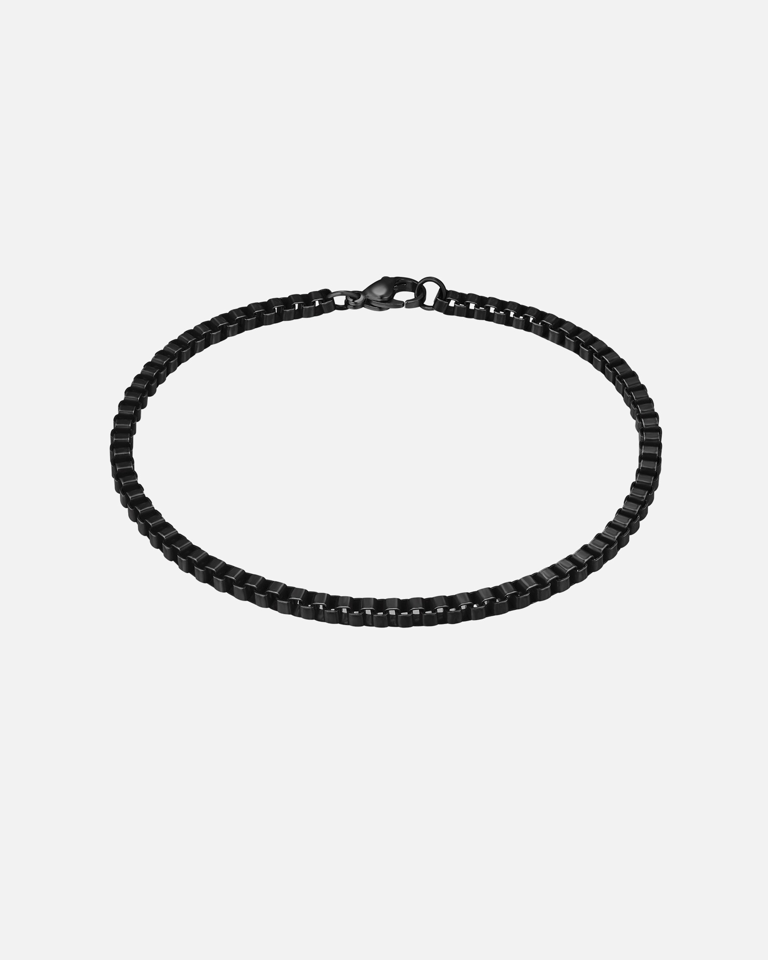 Bracelet pour Homme True Rebels Bracelet en Acier inoxydable en Noir 17 cm