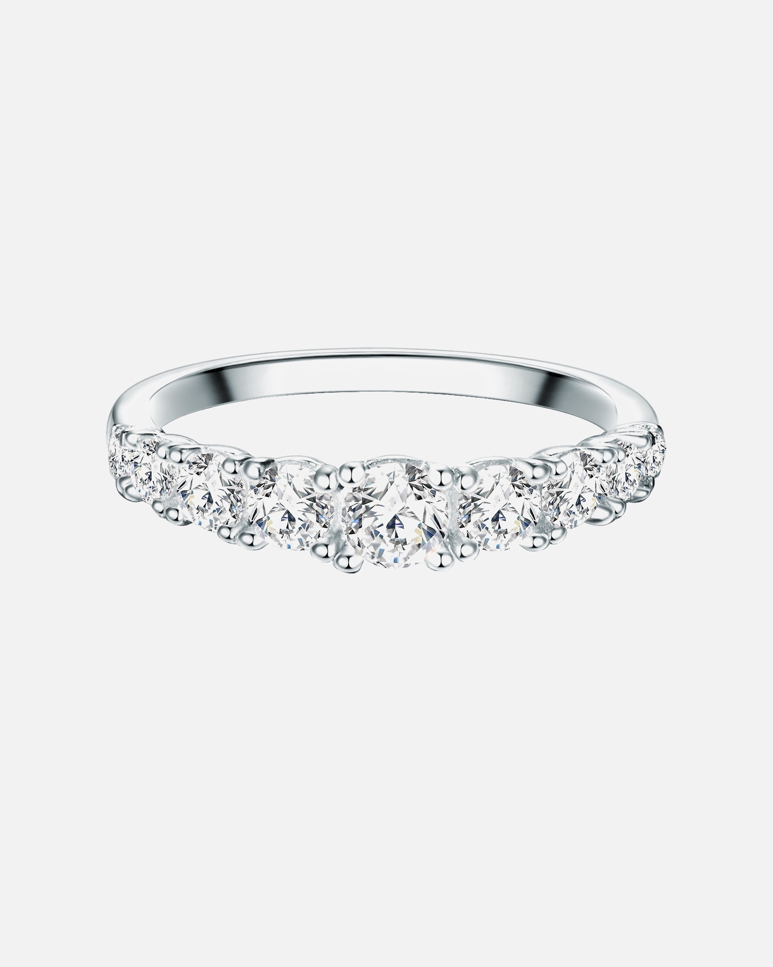 Bague pour Femme Trilani Bague en argent Argent sterling Oxyde de zirconium (CZ) en Argent 55