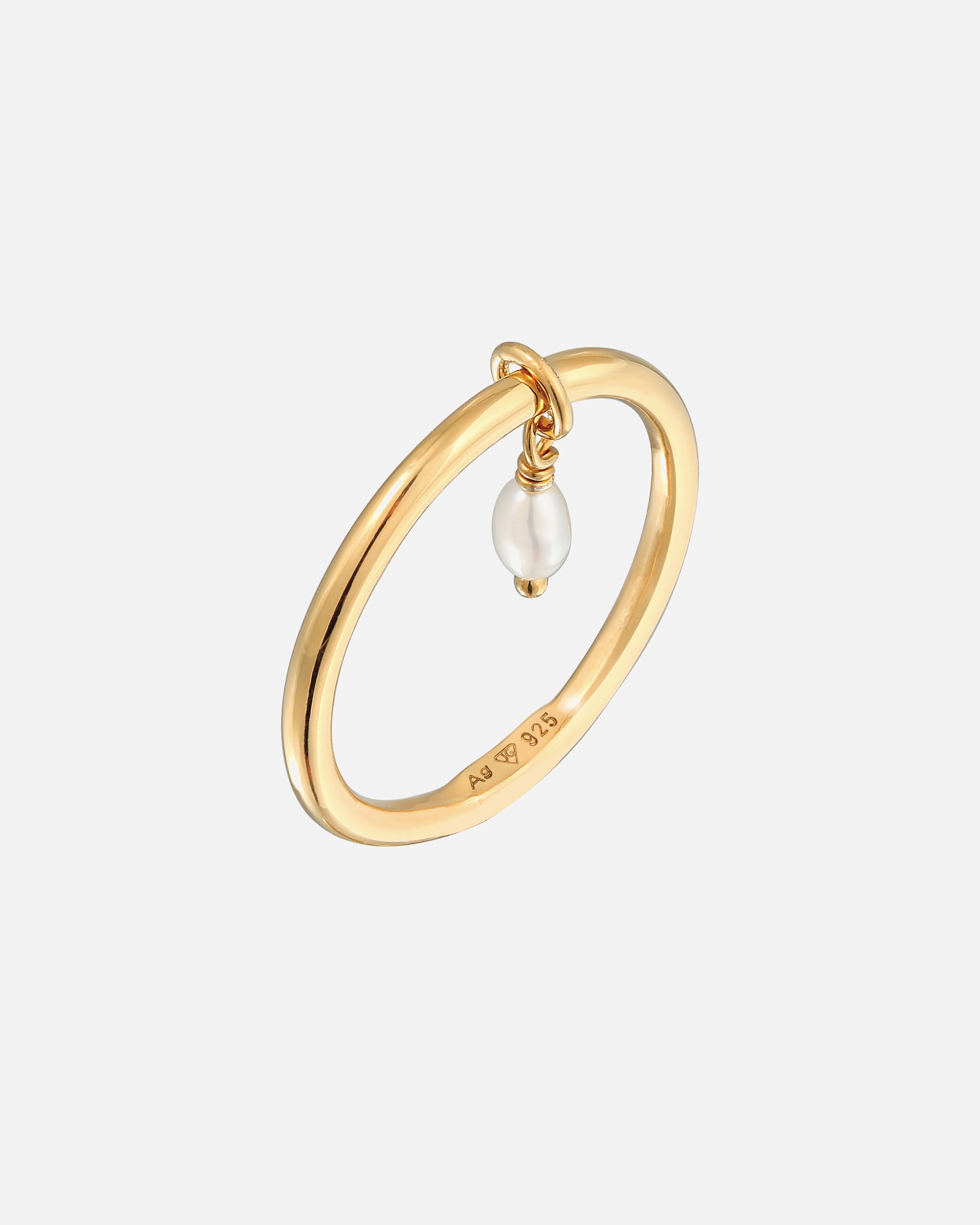 Bague pour Femme Elli Elli Ring Bandring Stapelring Perle Basic 925 Ring 58