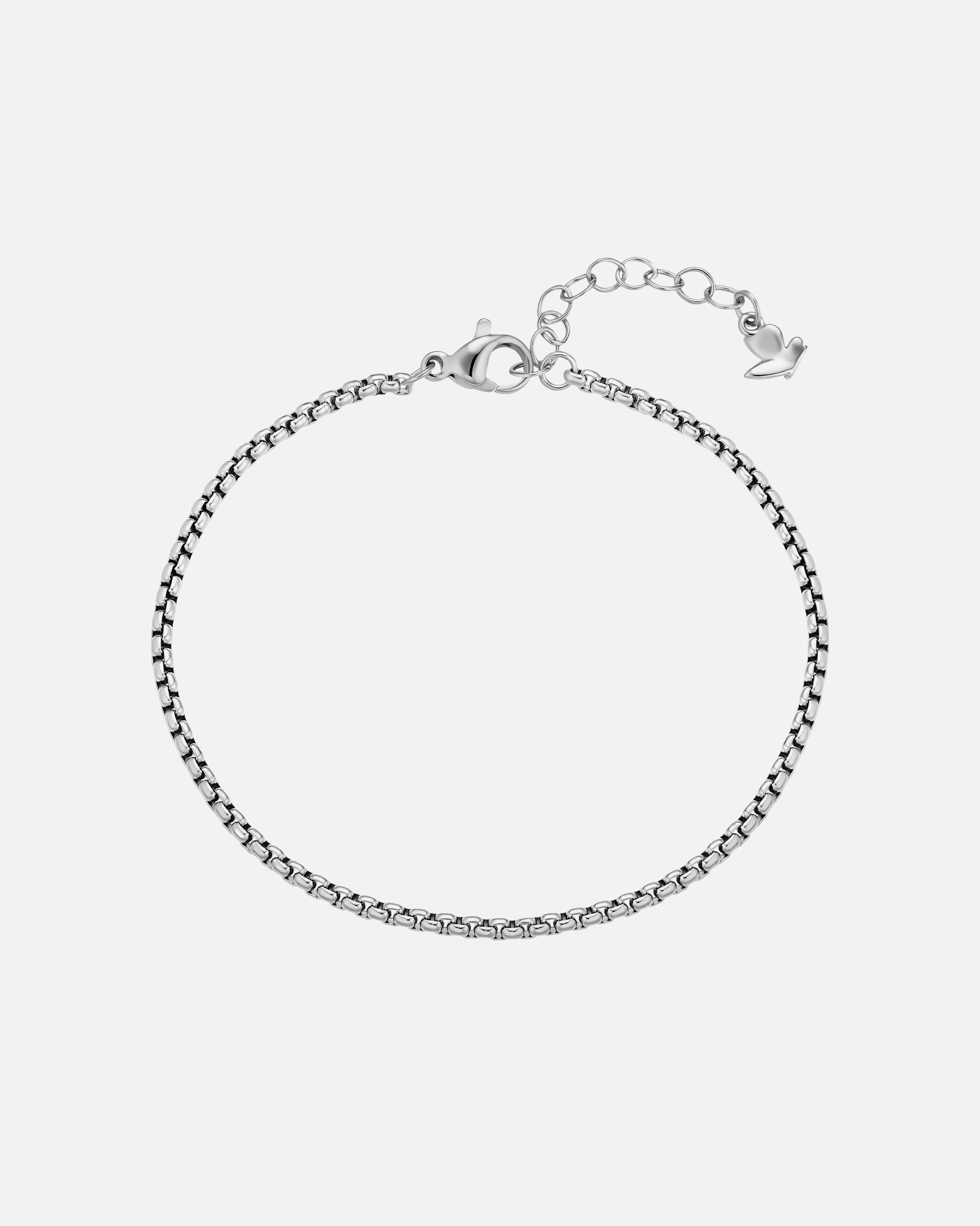 Bracelet pour Femme Glanzstücke München Bracelet en acier inoxydable en Argent Longueur de base 17,0 + rallonge 3,0 cm