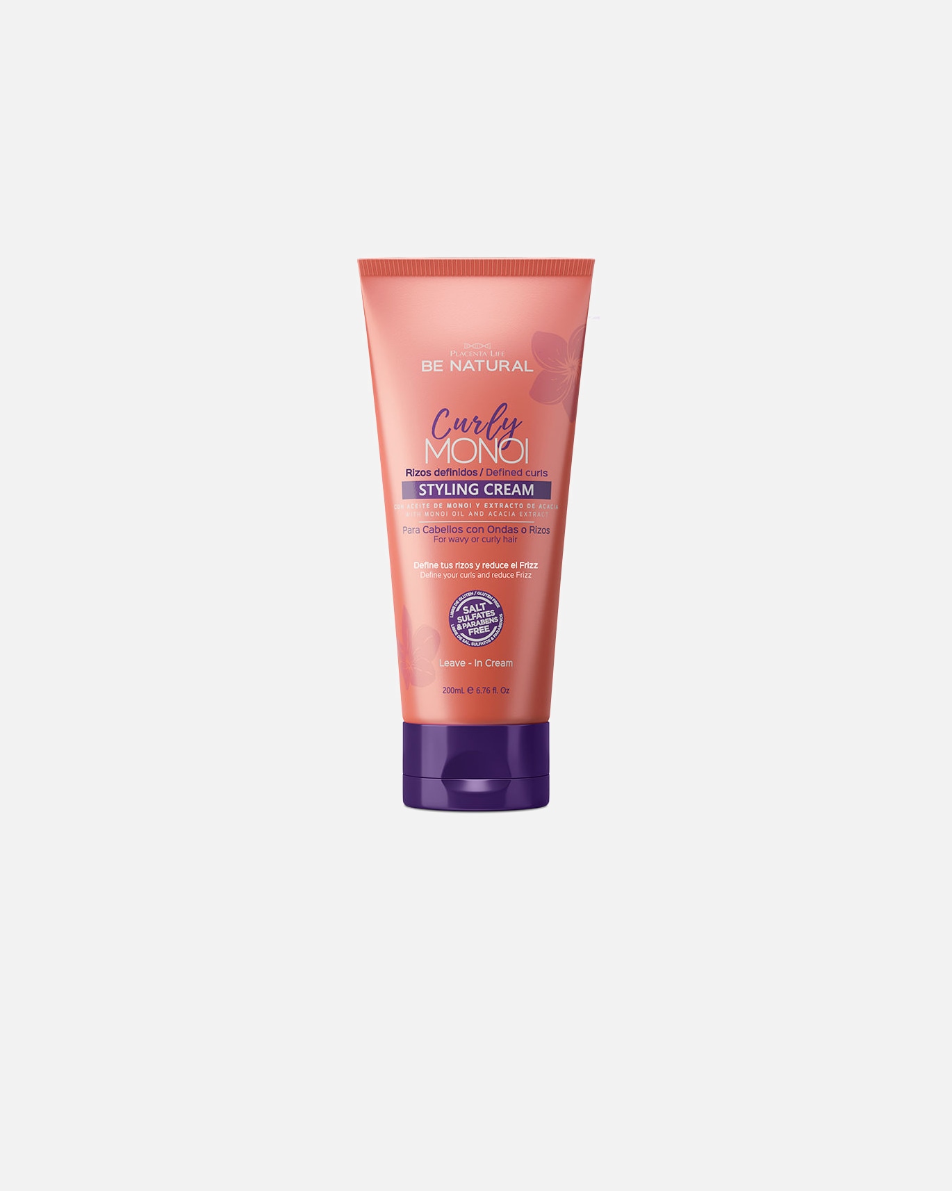 Après-shampooing pour Unisexe Be natural CURLY MONOI crème boucles définies 200 ml
