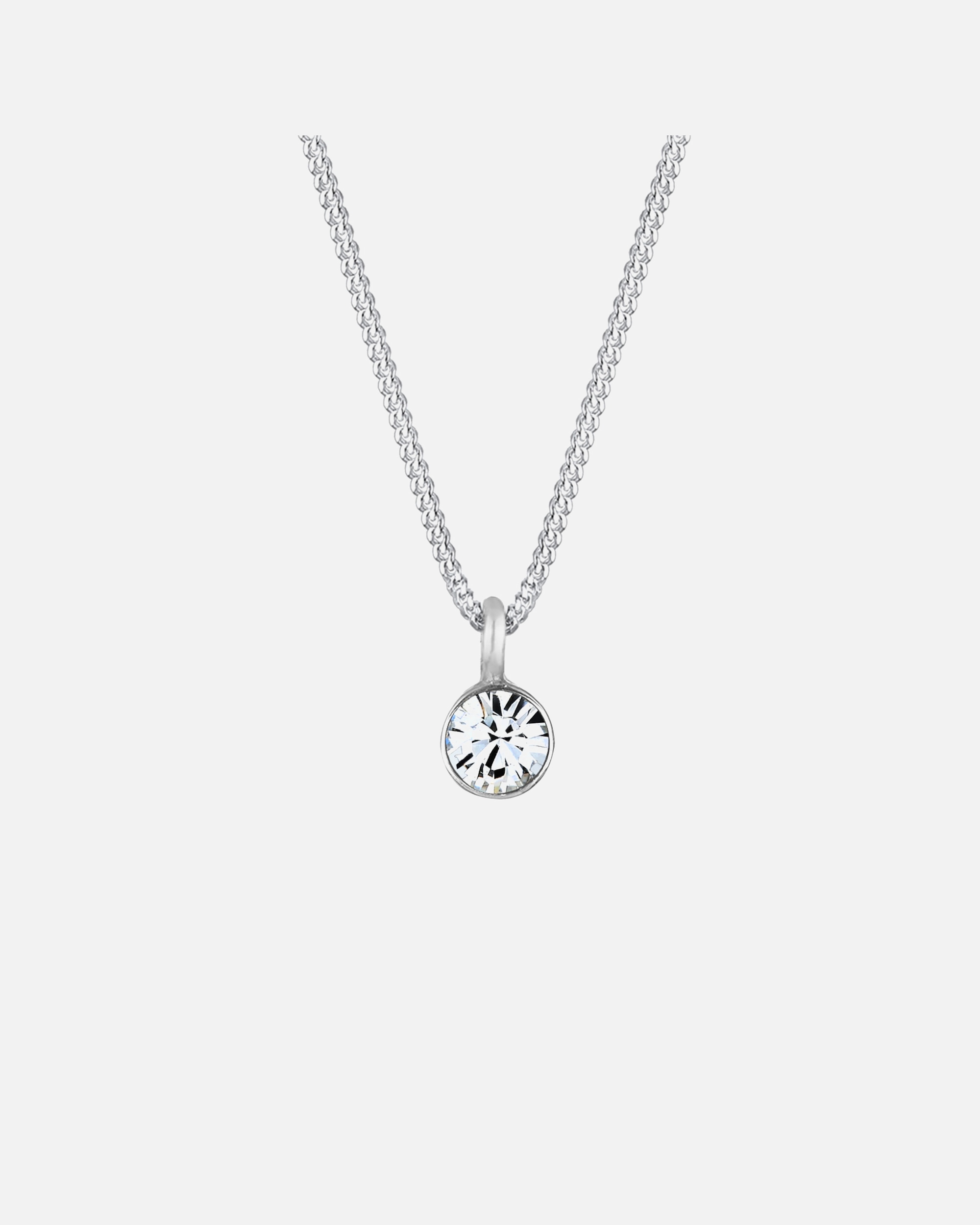 Collier pour Femme Elli Femmes Basique Solitaire avec Cristal en Argent Sterling 925 50