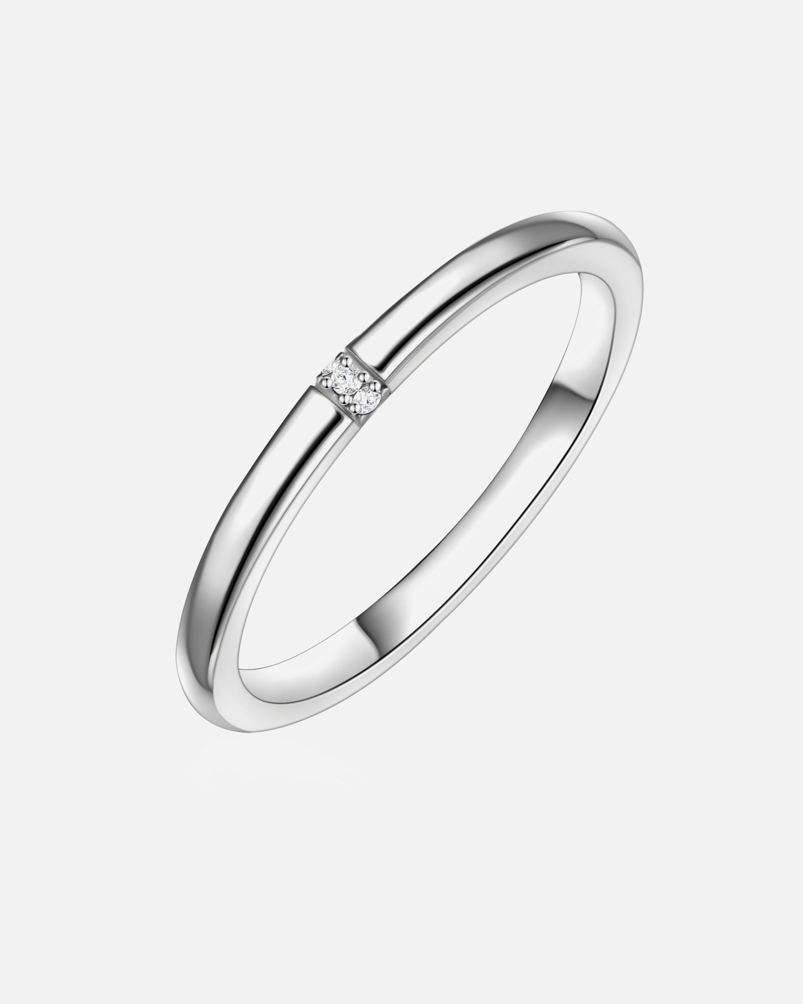 Bague pour Femme Glanzstücke München Bague en argent Argent sterling Oxyde de zirconium (CZ) en Argent 50