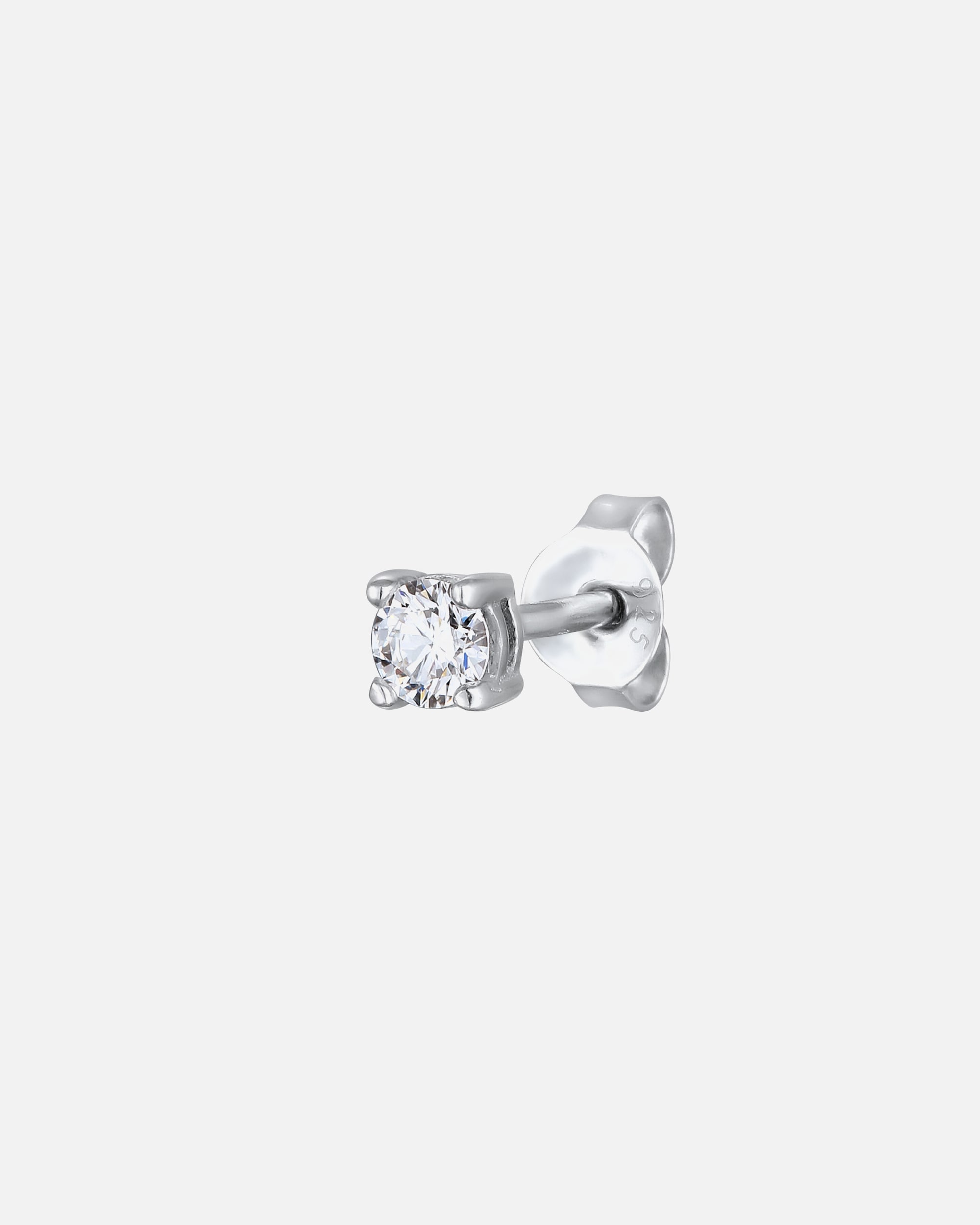 Boucles d'oreilles pour Homme Clou Lab Grown Diamond Blanc Brillant (0.17 ct) 925 Sterling Silver silberfarben