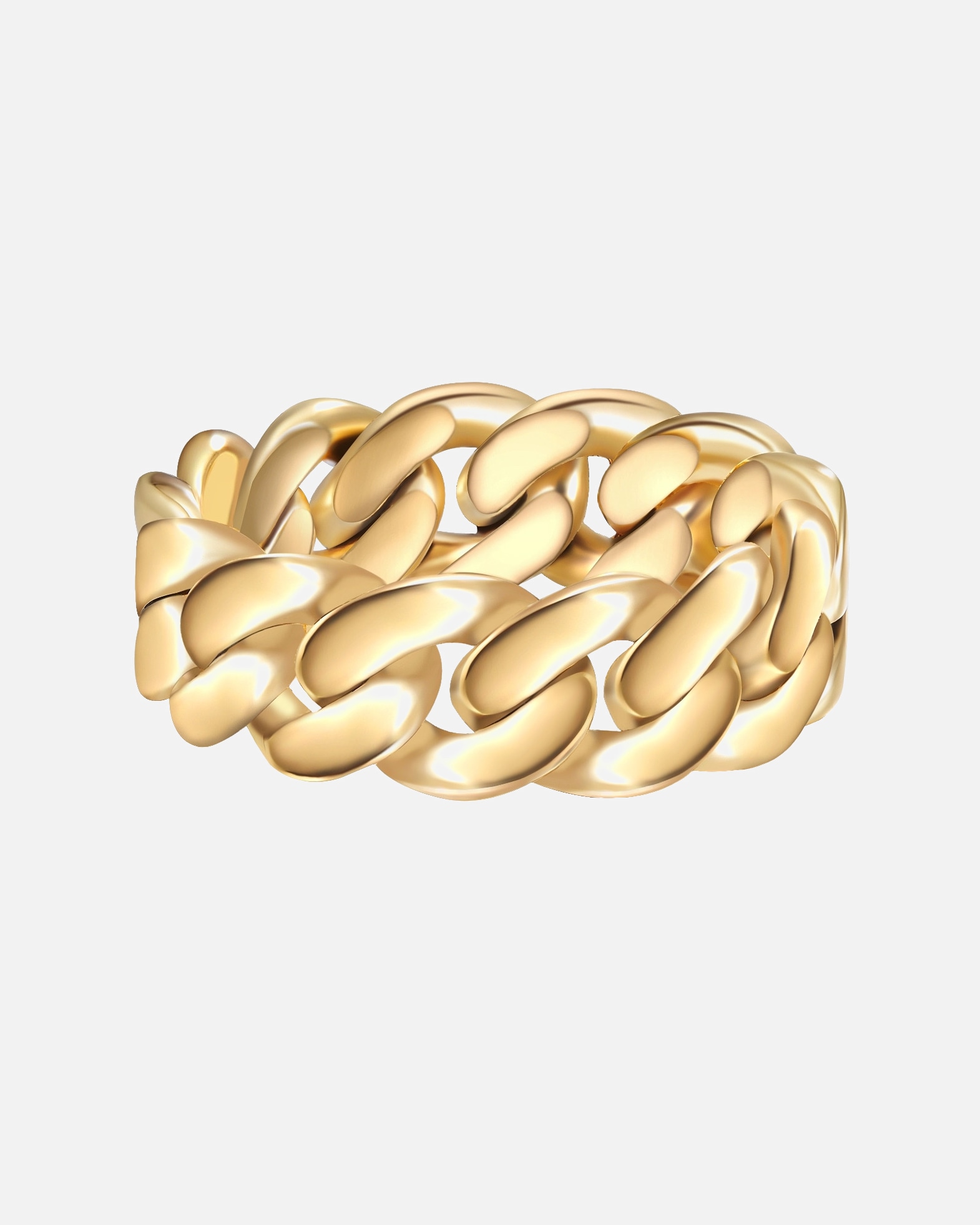 Bague pour Femme Yokoamii Bague tendance Métal en Or jaune 56