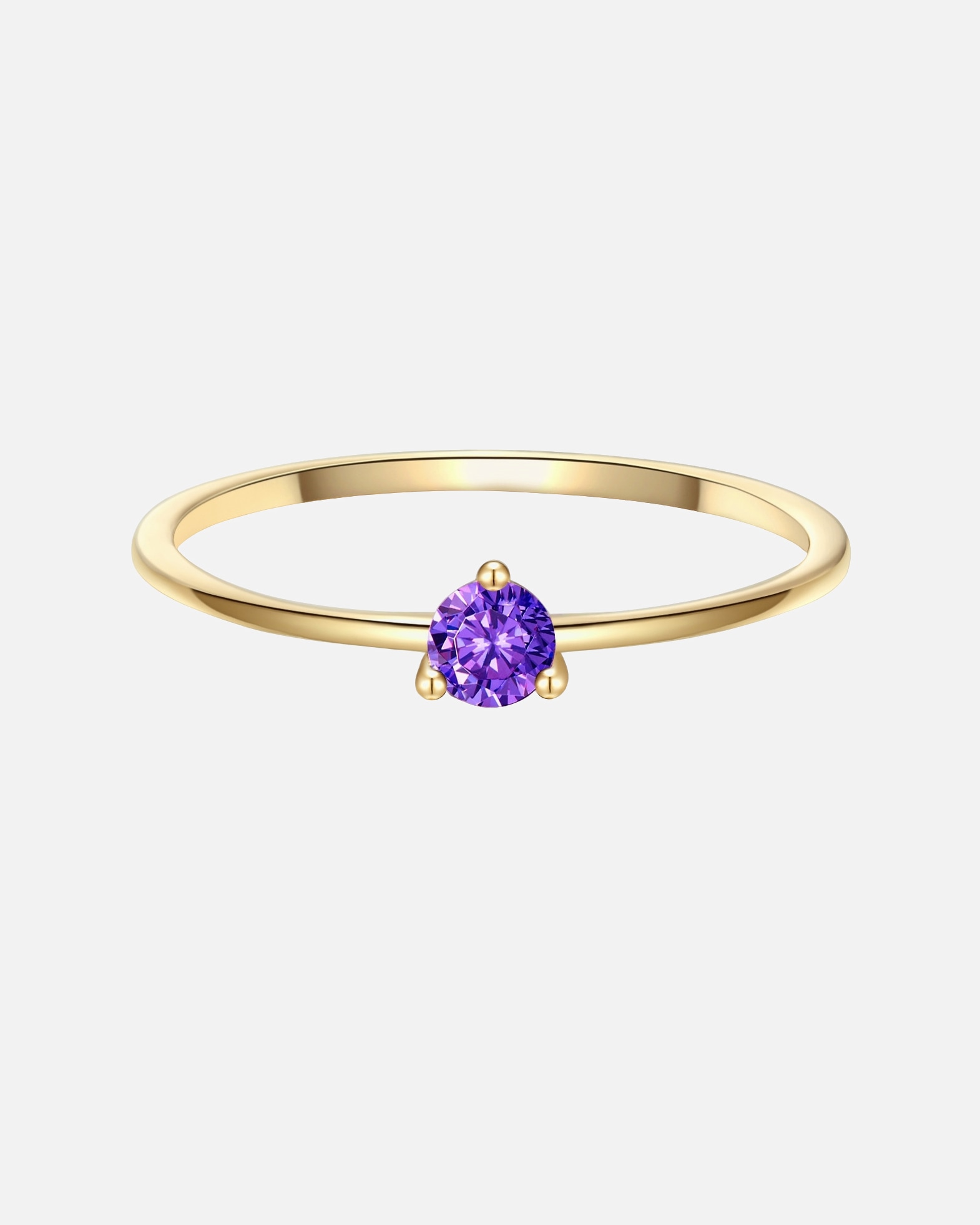 Bague pour Femme Glanzstücke München Bague en argent Argent sterling Oxyde de zirconium (CZ) en Or jaune 50