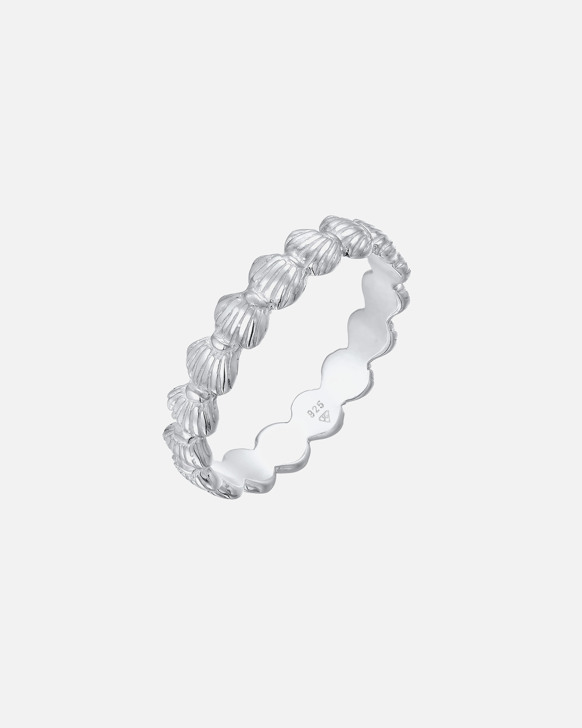 Bague pour Femme Elli Bague coquillage maritime Beach look 925 Argent 56
