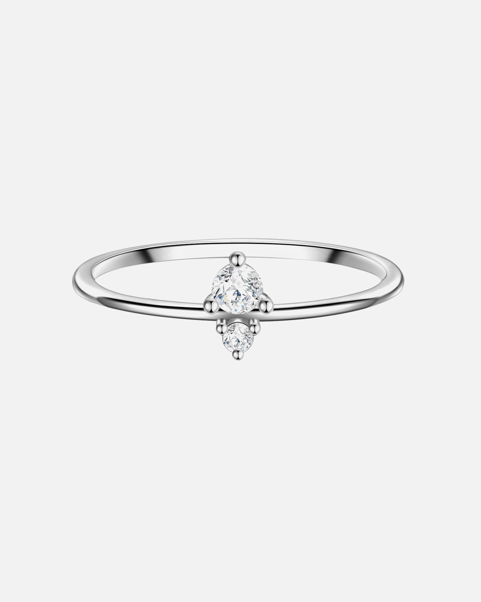 Bague pour Femme Bague en argent Argent sterling Oxyde de zirconium (CZ) en Argent 50
