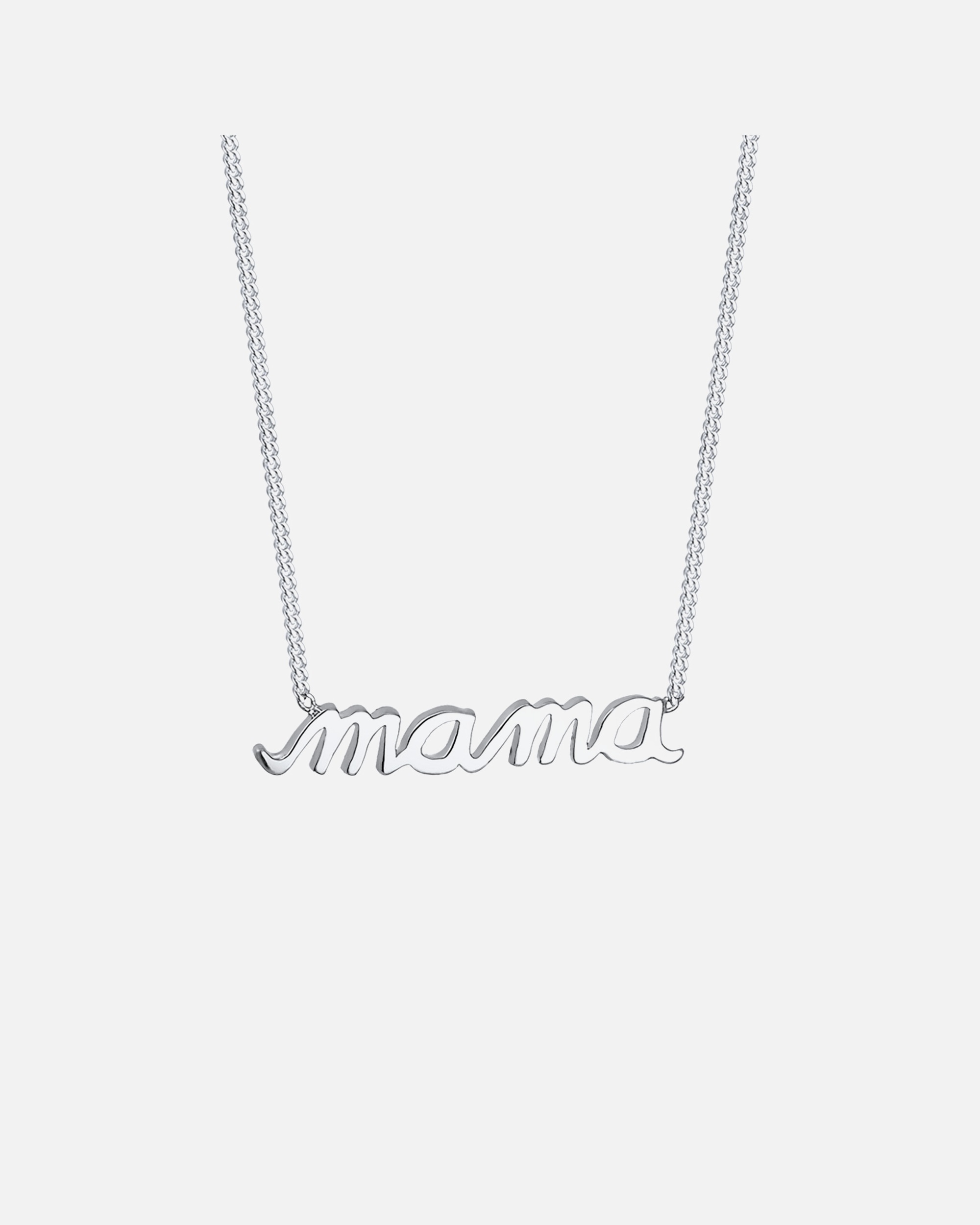 Collier pour Femme Elli Femme Écriture Mama Amour - (925/1000) Argent 45