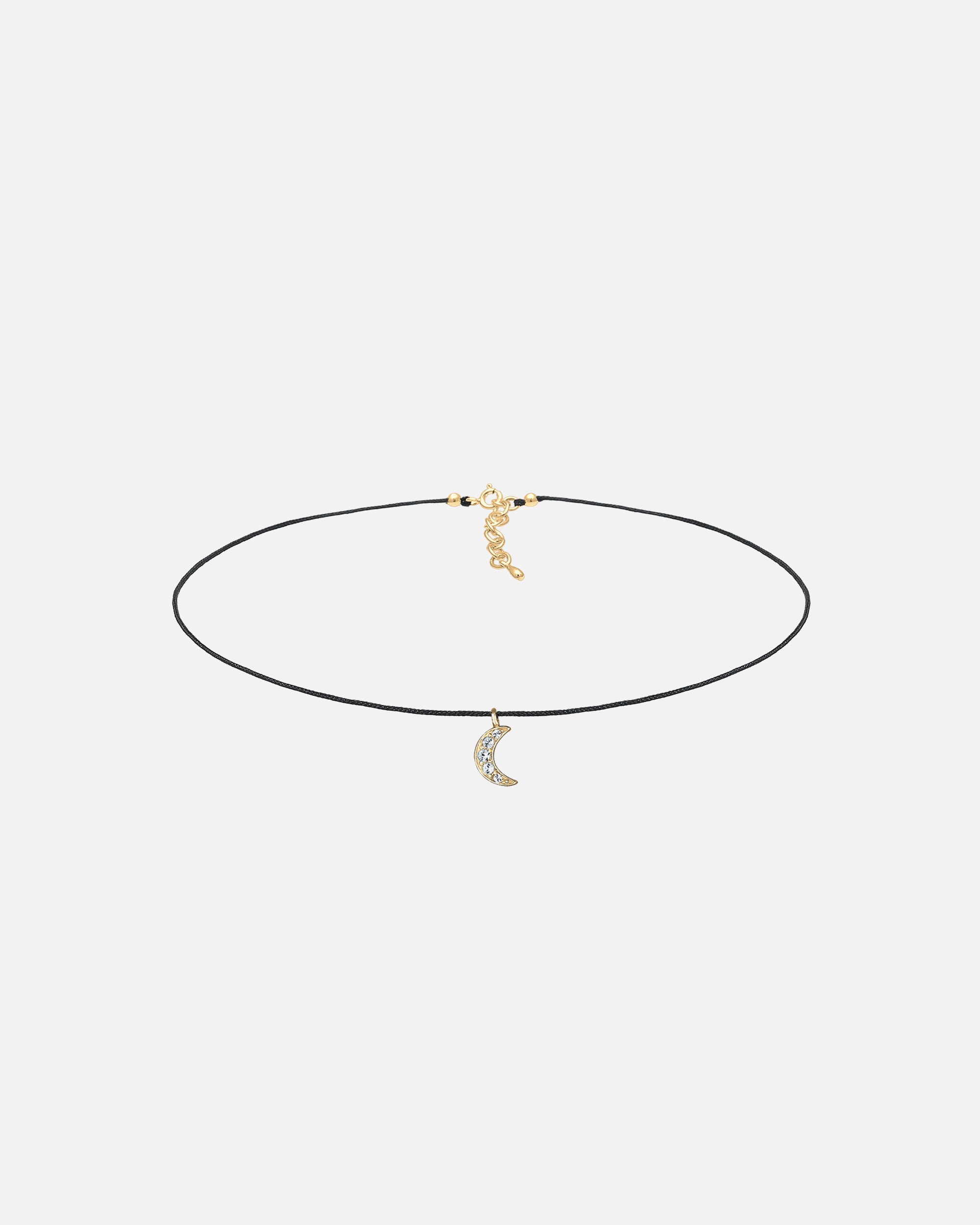 Collier pour Femme Elli Femmes choker demi-lune avec cristaux en argent sterling 925 goldfarben