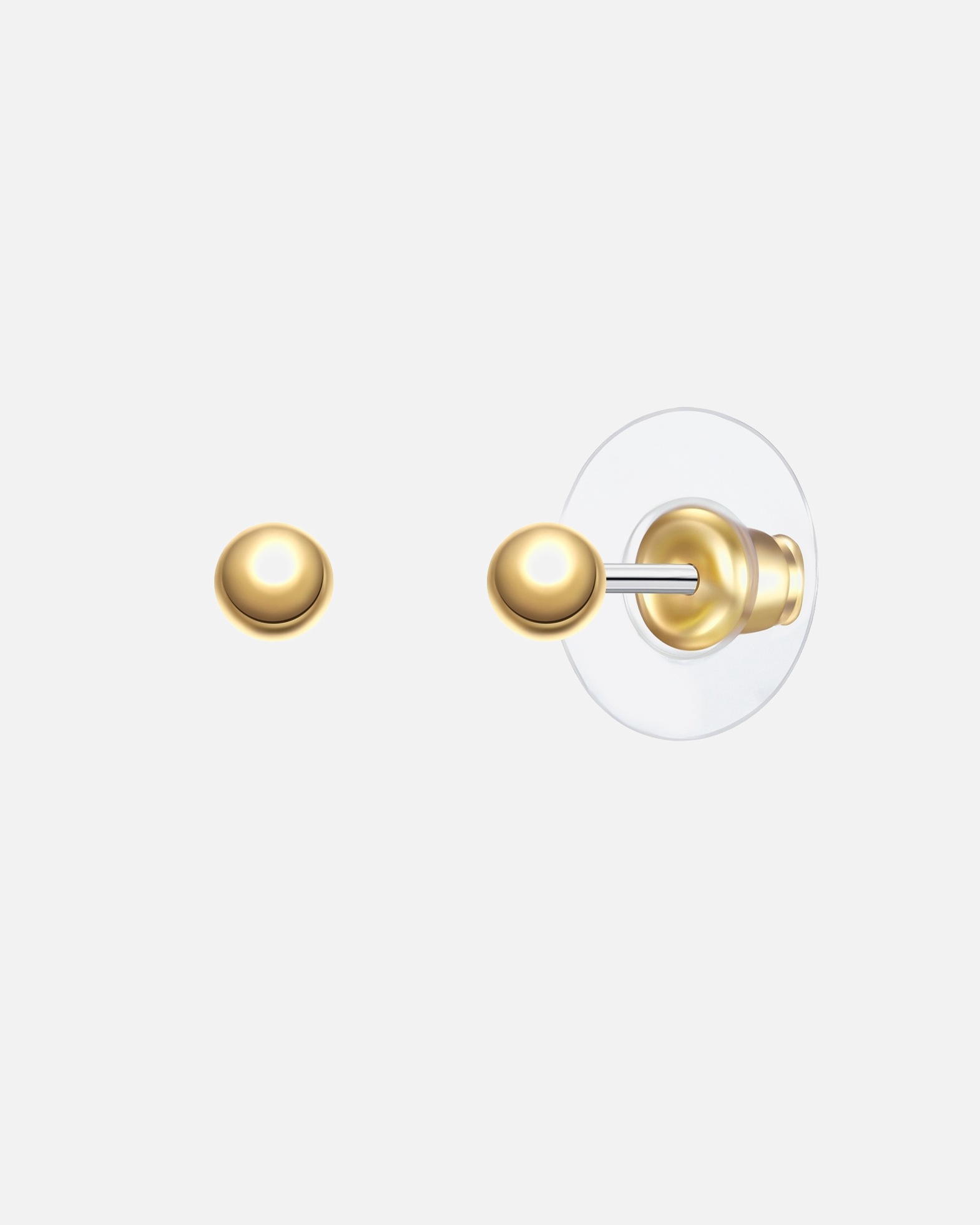 Boucles d'oreilles pour Femme Yokoamii Boucles d´oreilles en Alliage de fer en Or jaune 4,2 mm