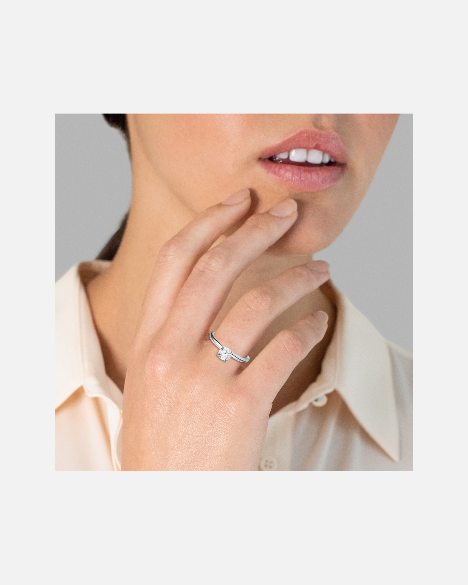 Bague pour Femme Trilani Bague en argent Argent sterling Oxyde de zirconium (CZ) en Argent 60