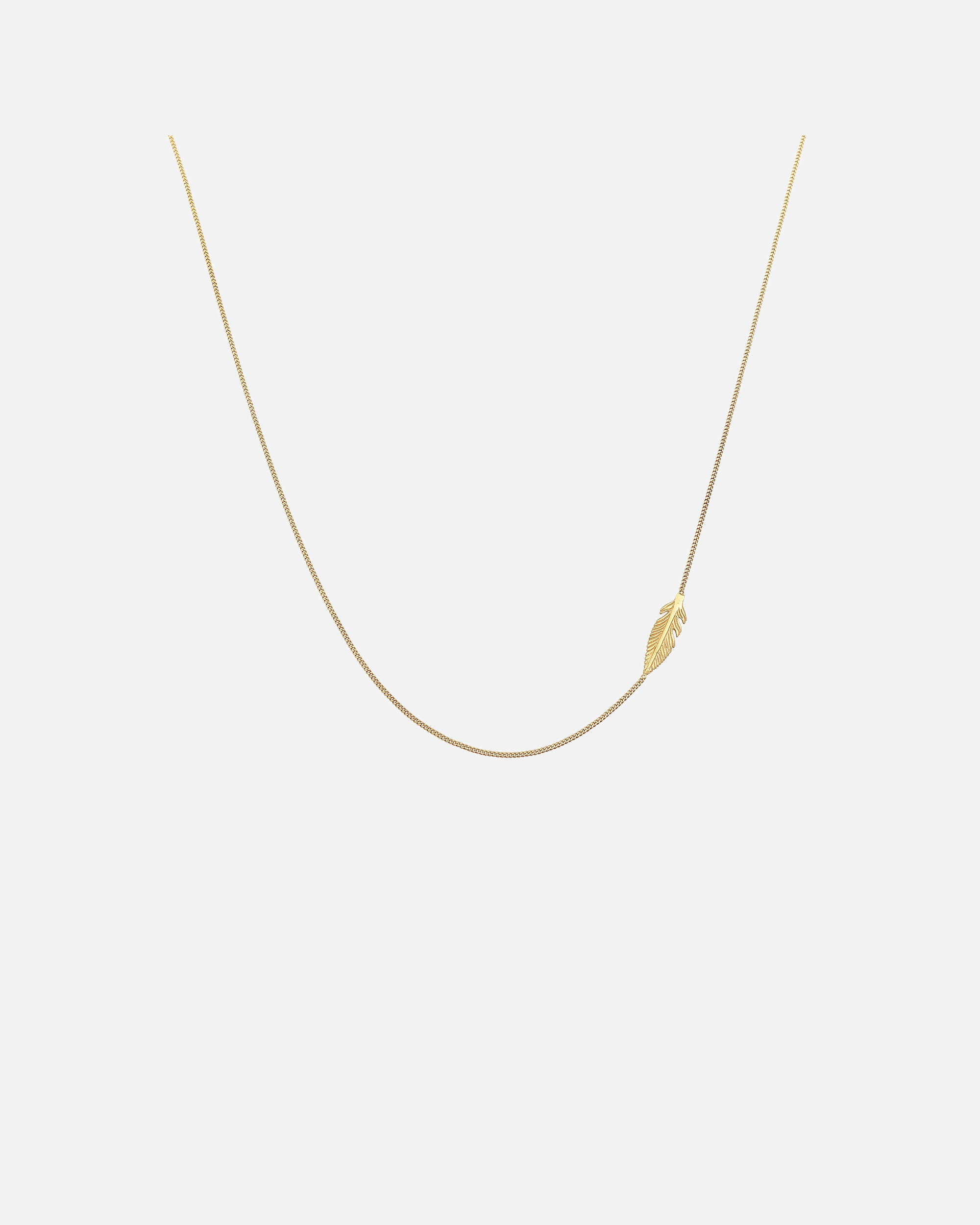 Collier pour Femme Elli Femmes Symbole Plume Simple en Argent Sterling 925 goldfarben