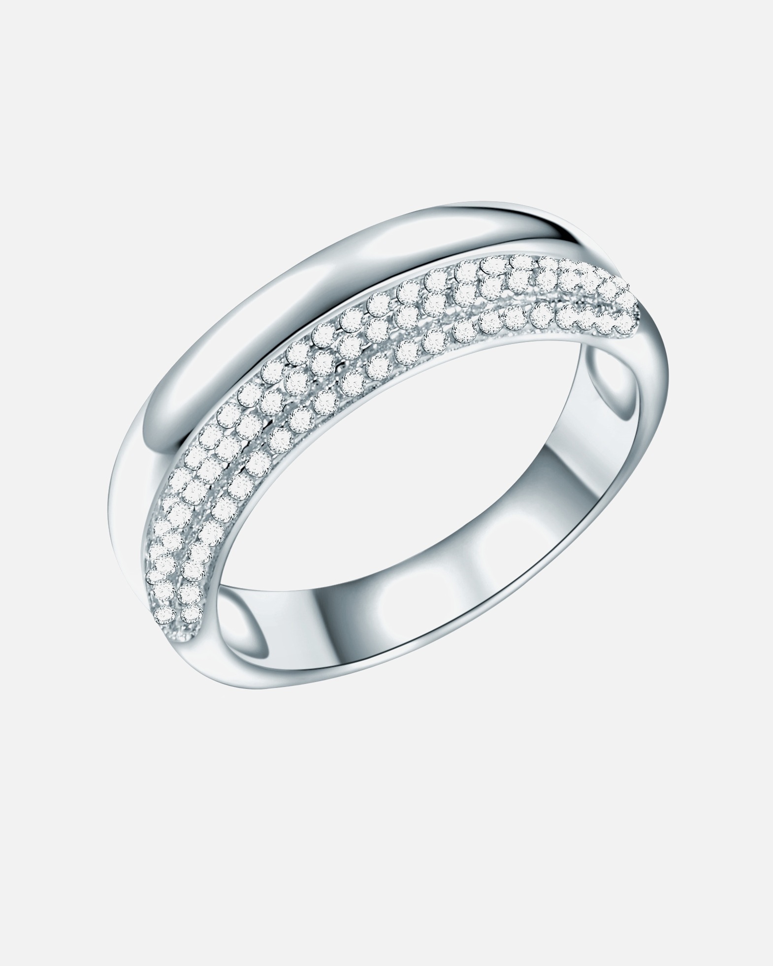 Bague pour Femme Bague en argent Argent sterling Oxyde de zirconium (CZ) en Argent 56