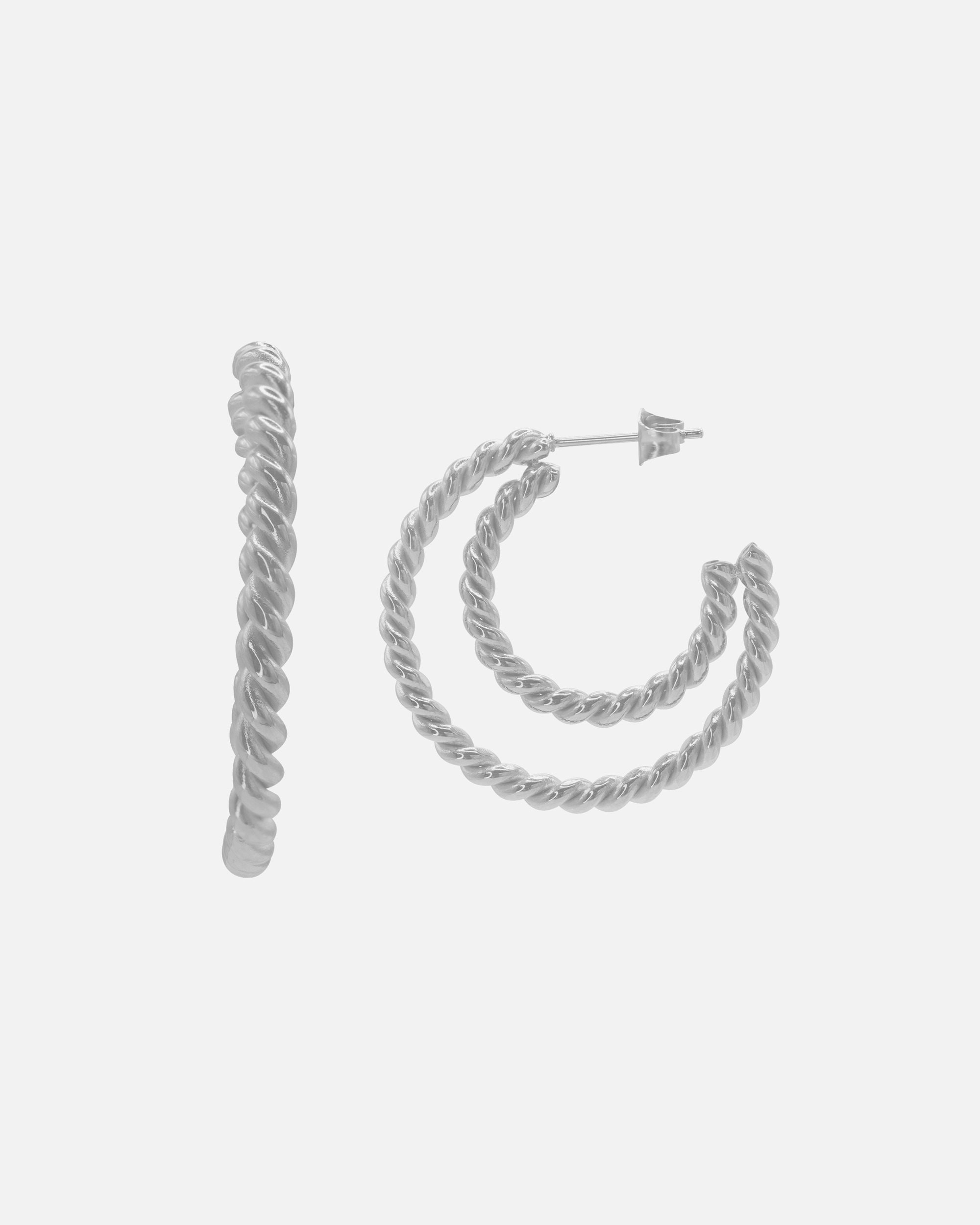 Boucles d'oreilles pour Femme Heideman Boucles d'oreille Minuc couleur argentée polie OneSize