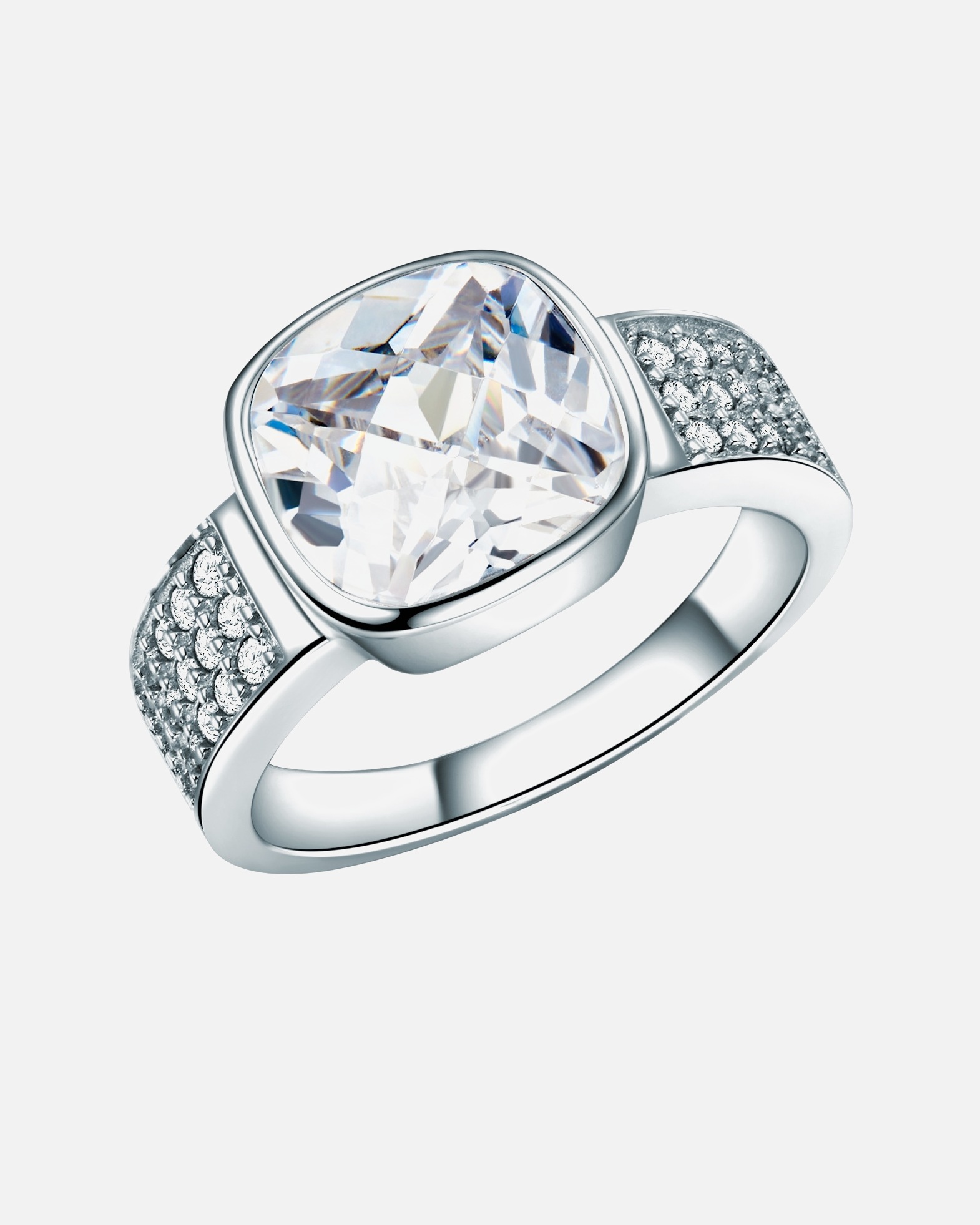 Bague pour Femme Rafaela Donata Bague en argent Argent sterling Oxyde de zirconium (CZ) en Argent 58