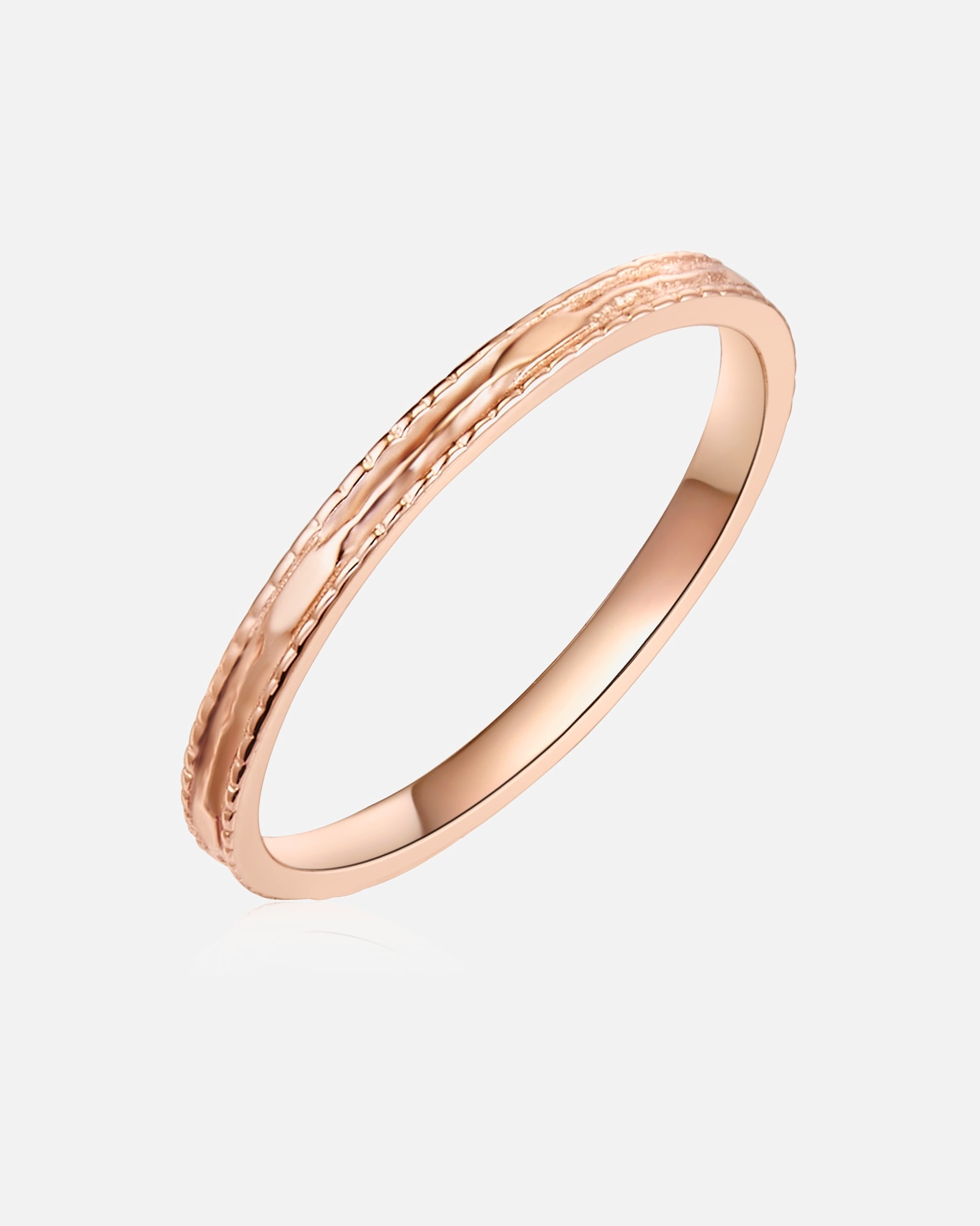 Bague pour Femme Glanzstücke München Bague en argent Argent sterling en Or rose 52