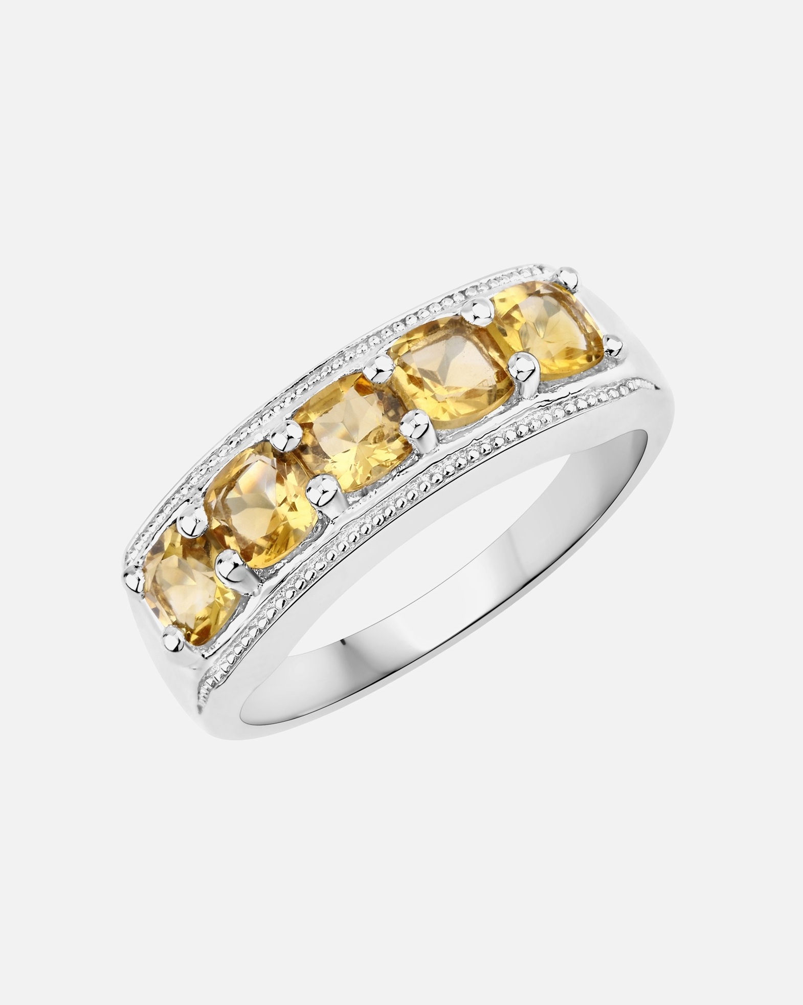Bague pour Femme Rafaela Donata Bague Argent sterling Citrine en Argent 54