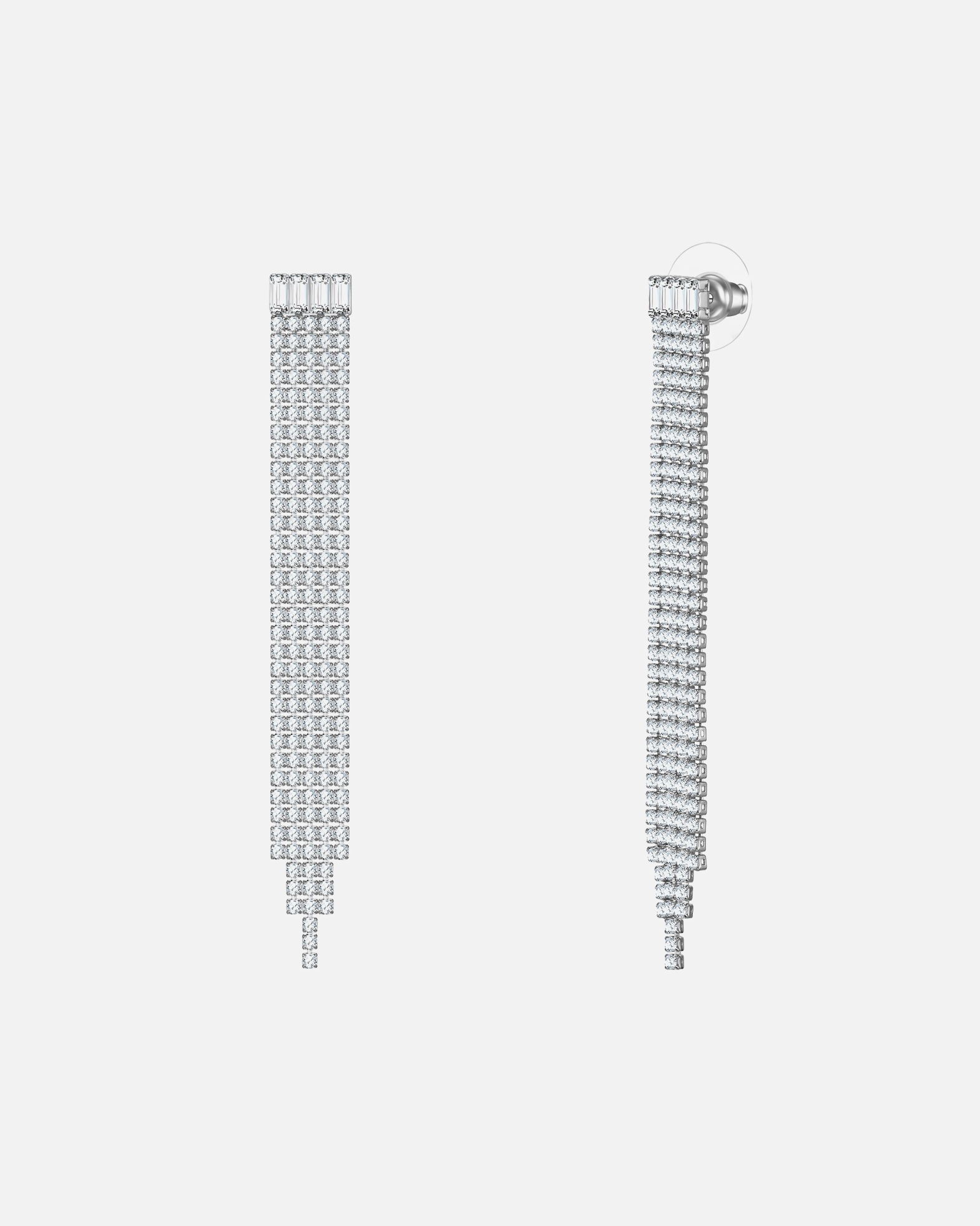 Boucles d'oreilles pour Femme Yokoamii Boucles d´oreilles en Alliage de fer en Argent 74,6 mm