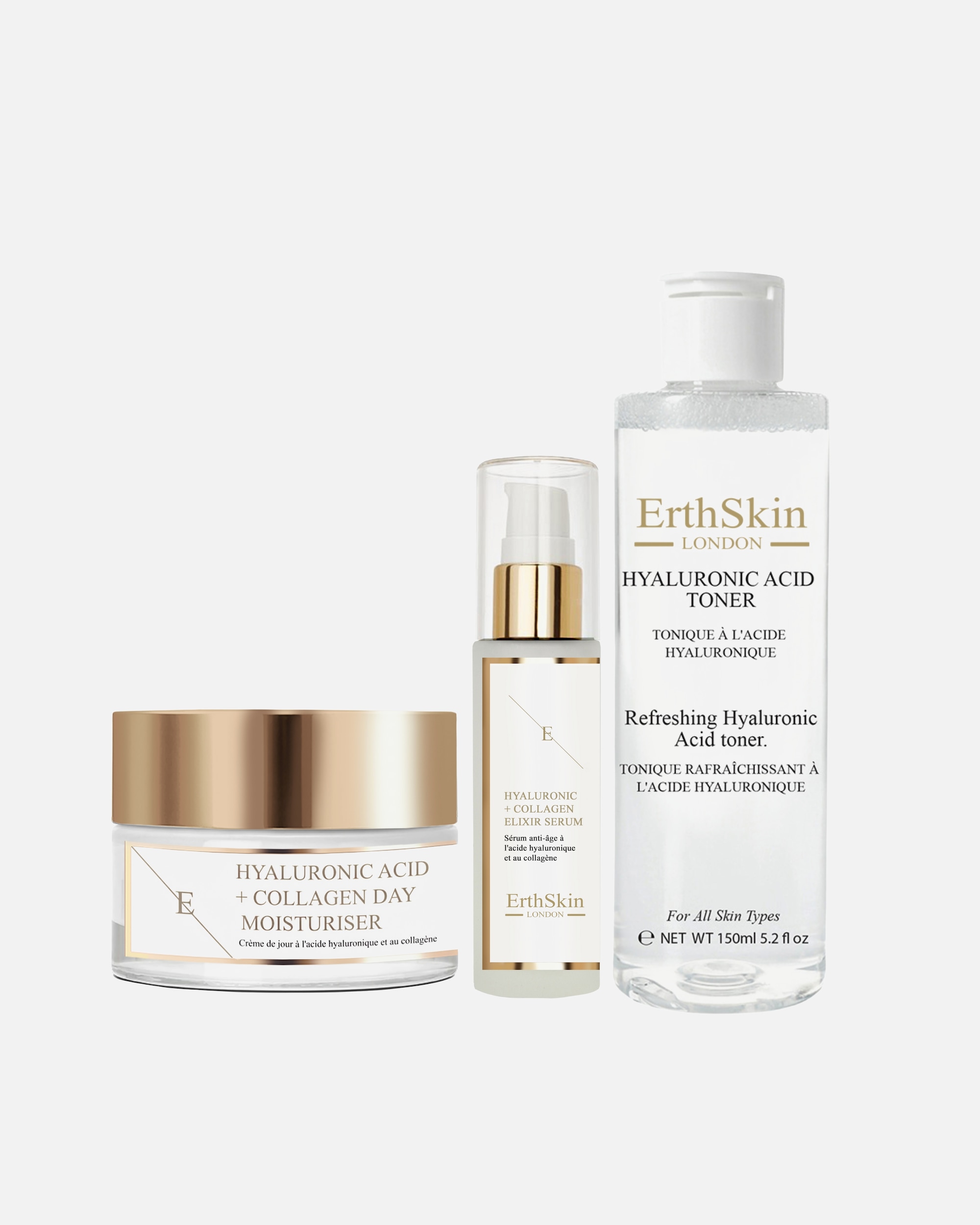 Coffret soin visage pour Femme ErthSkin London Trio de soins Hydra Glow 1 pièce