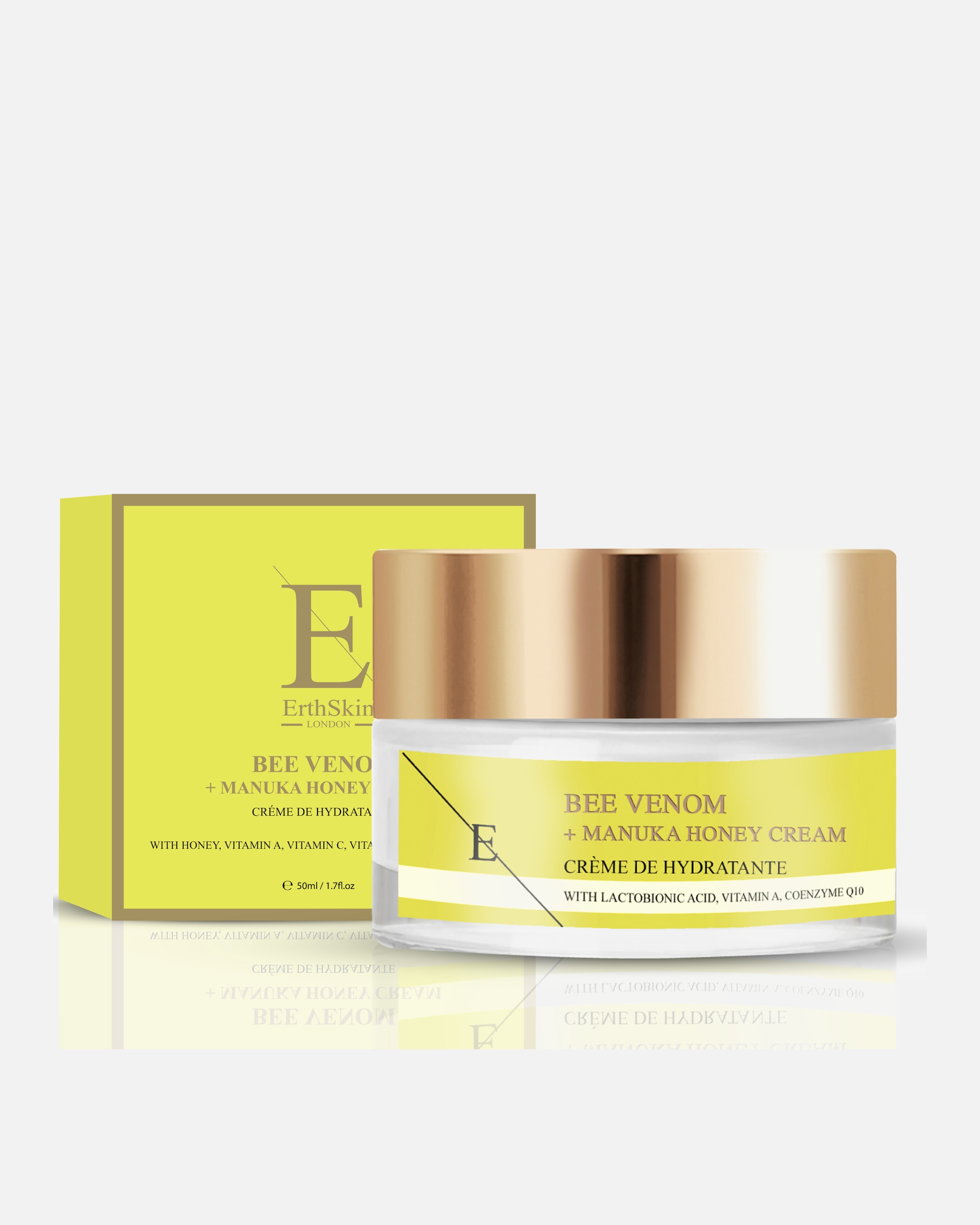 Crème visage pour Femme ErthSkin London Crème au venin d'abeille + miel de Manuka 1 pièce