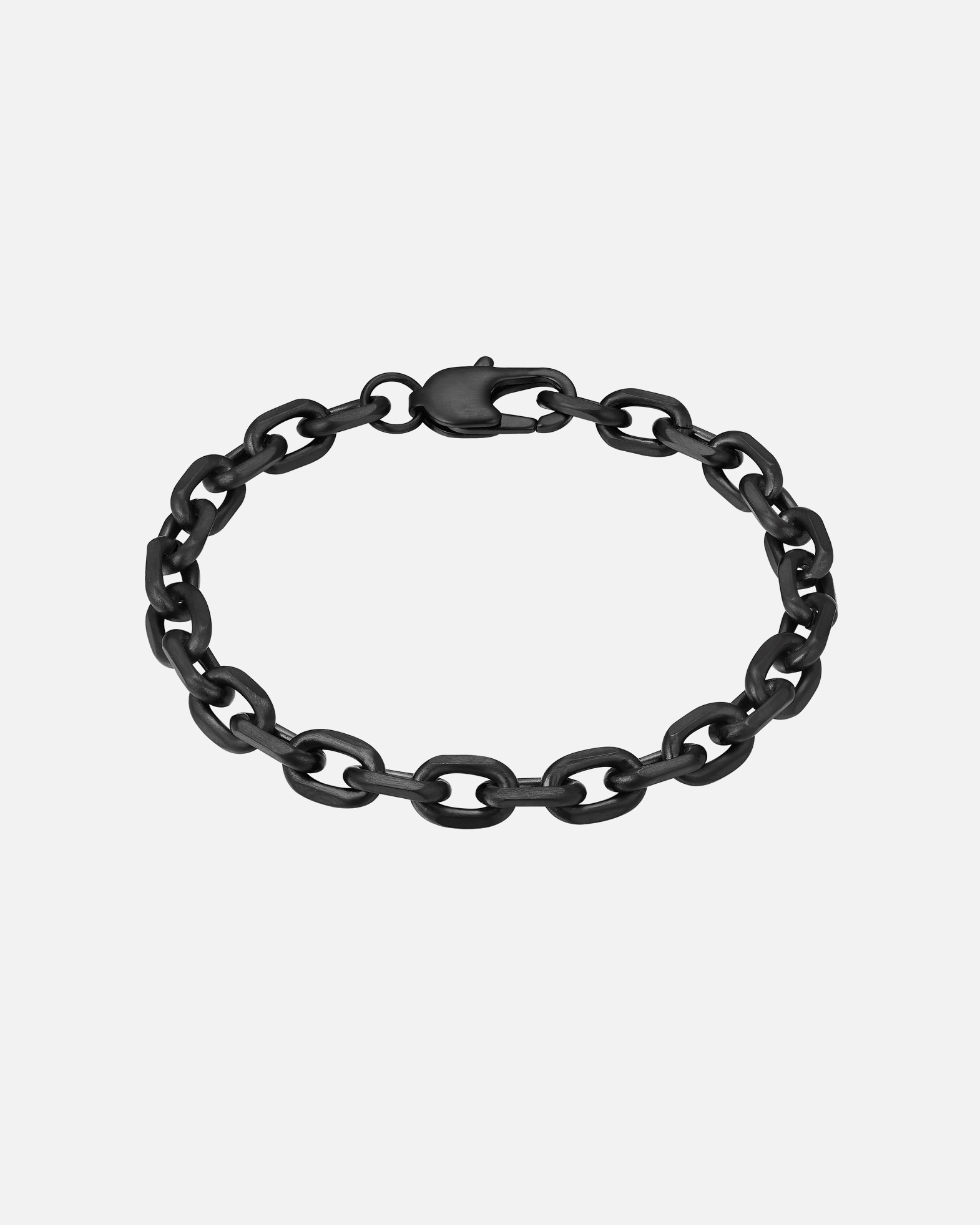 Bracelet pour Homme True Rebels Bracelet en Acier inoxydable en Noir 17 cm
