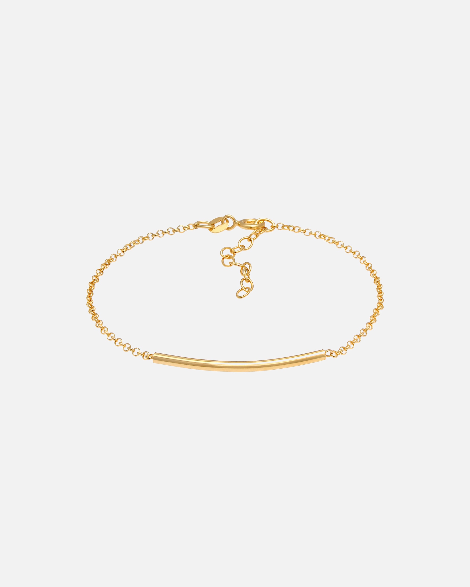 Bracelet pour Femme Elli Chaîne de pois pour dames Geo Look Minimal Basic en argent sterling 925 goldfarben