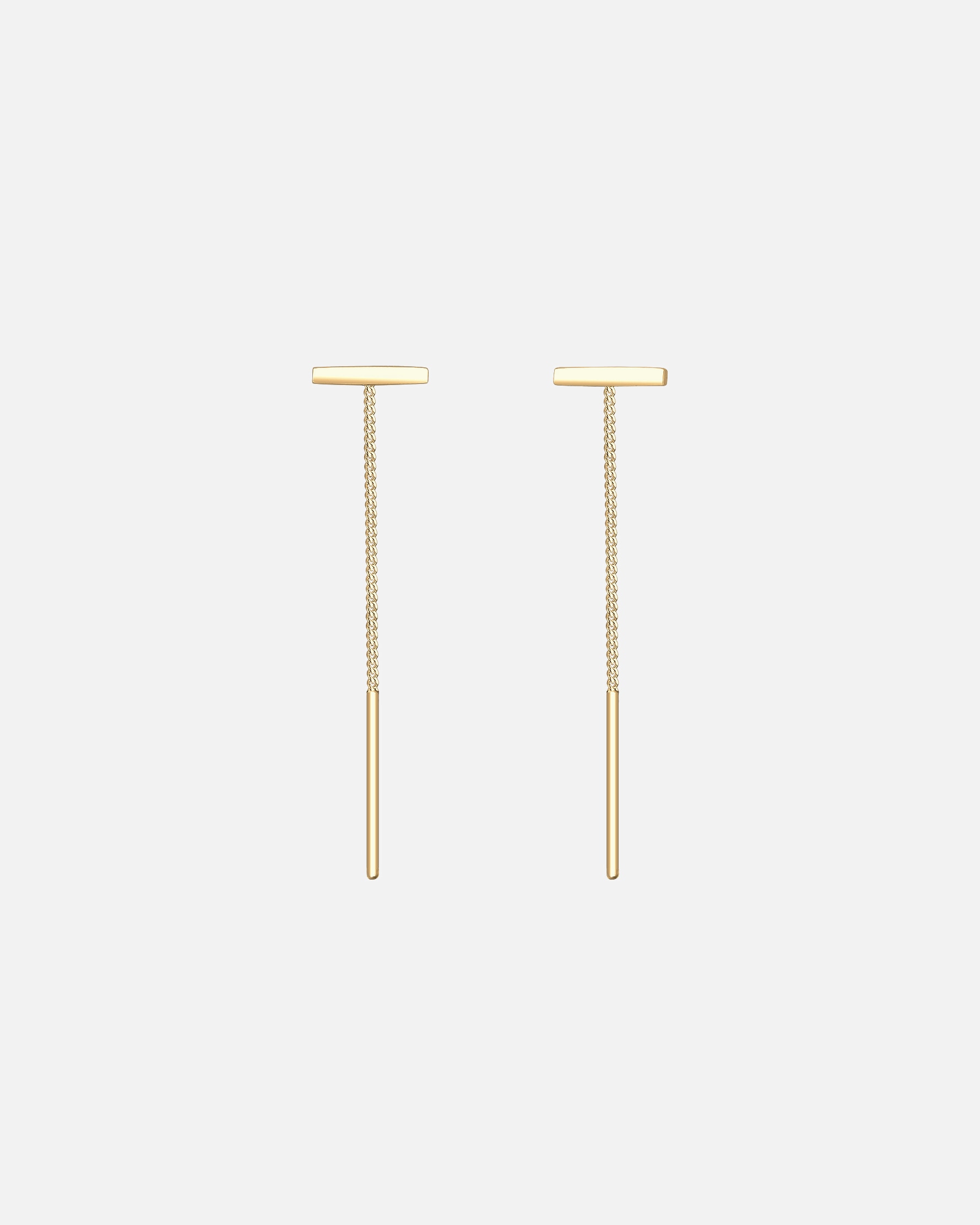 Boucles d'oreilles pour Femme Elli Femmes Pendentif d'oreilles Pull-Through Bâton Géo Tendance en Argent Sterling 925 goldfarben