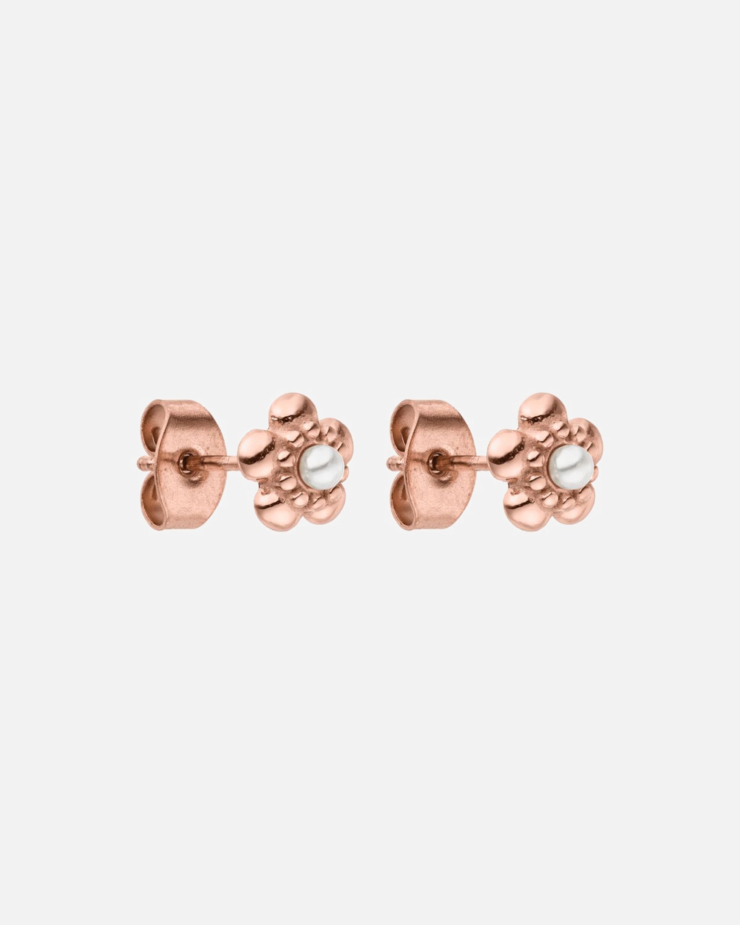 Boucles d'oreilles pour Femme Purelei Shiny Bloom Boucles D'Oreilles 100% acier inoxydable Or Rose