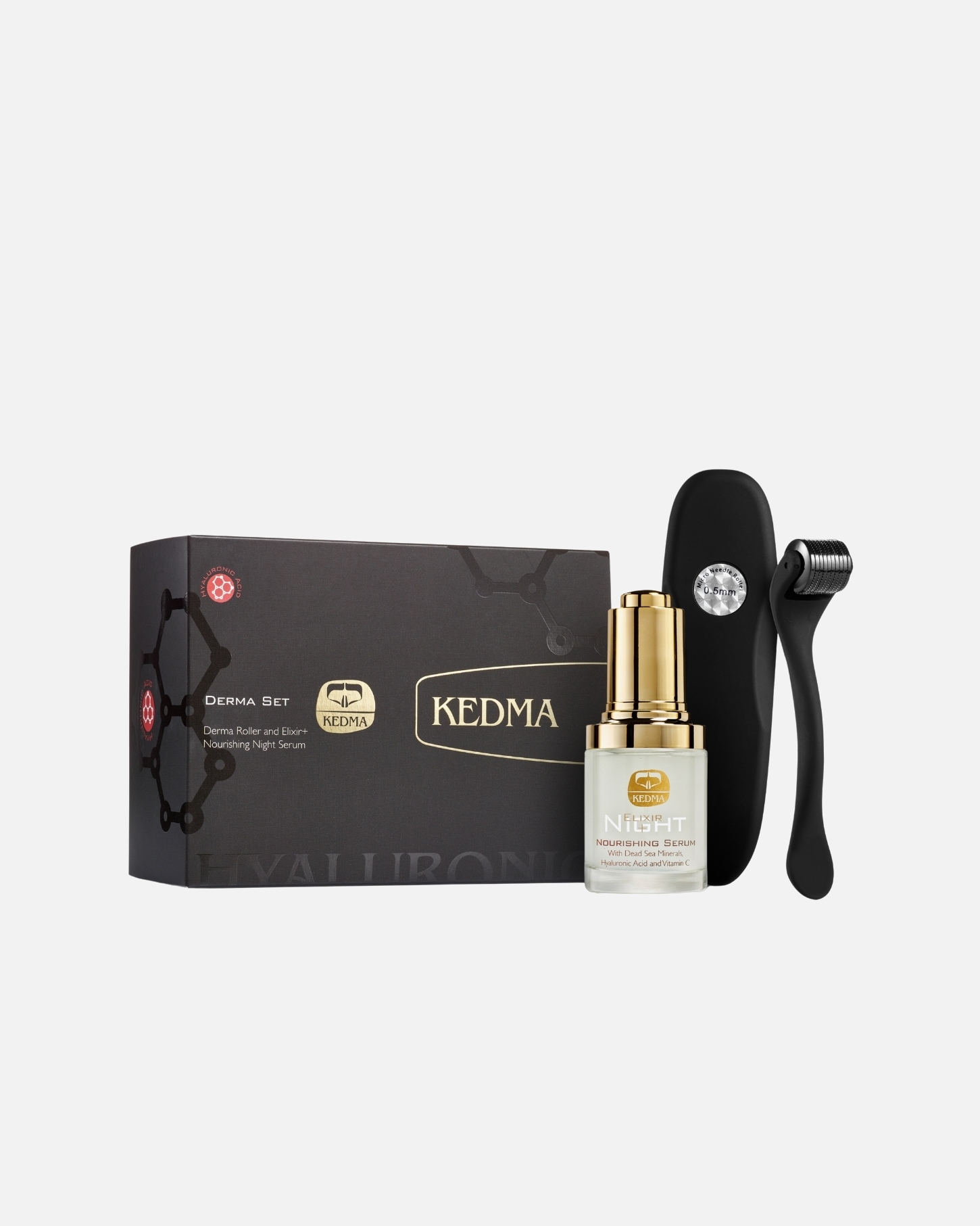 Sérum hydratant pour Unisexe KEDMA Kedma - Set Dermaroller et Sérum Hydratant de Nuit - Stimulation Collagène et Éclat - Avec Acide Hyaluronique et Vitamine C Kedma - Set Dermaroller et Sérum Hydratant de Nuit - Stimulation Collagène et Éclat - Avec Acide Hyaluronique et Vitamine C - 1 Set